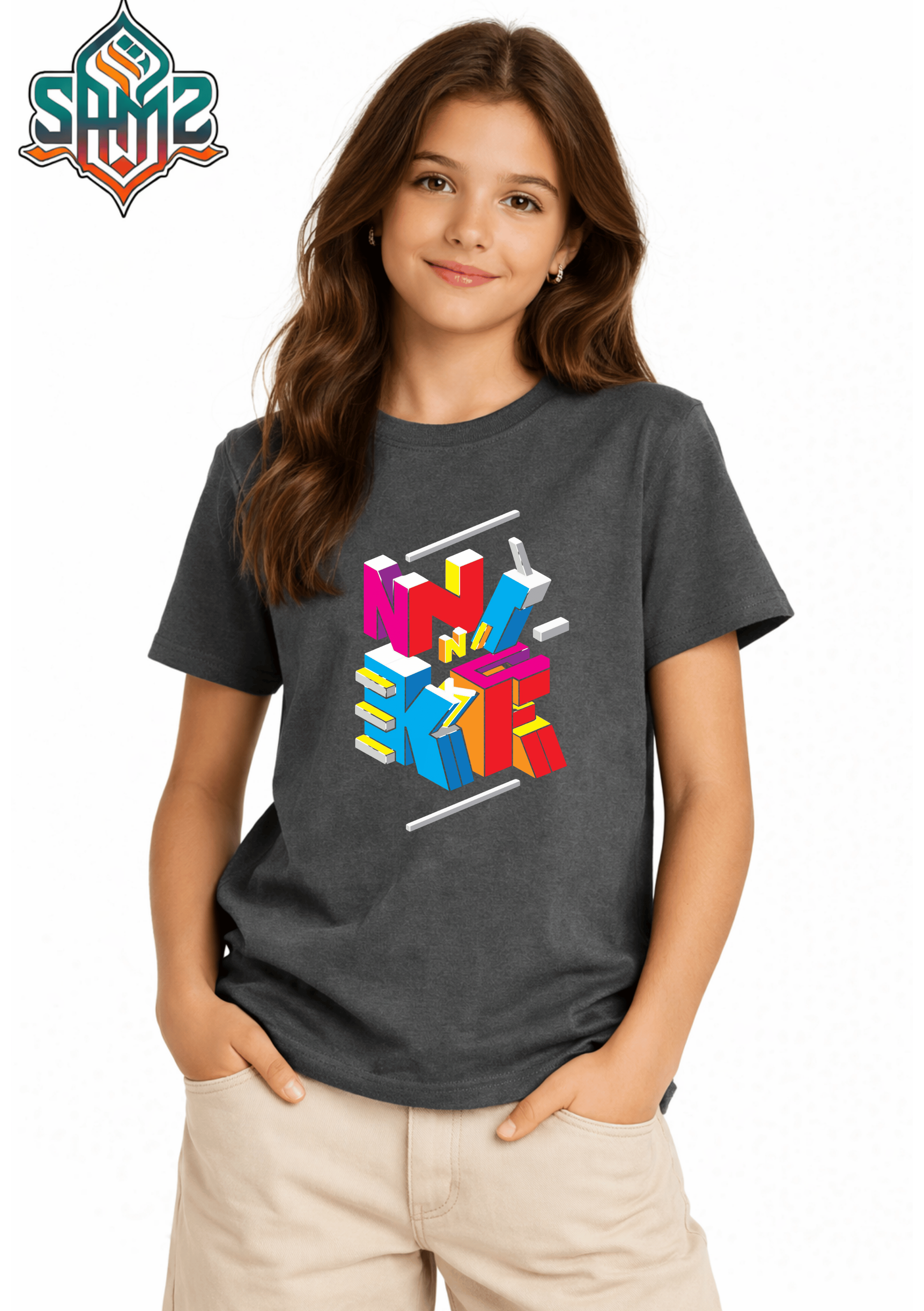 Nike Blocks – Premium DTF Transfer Print for T-Shirts | Custom Heat Transfer Design for Men Women Kids | High Quality Graphic Shirt Printing | SAMZ 24