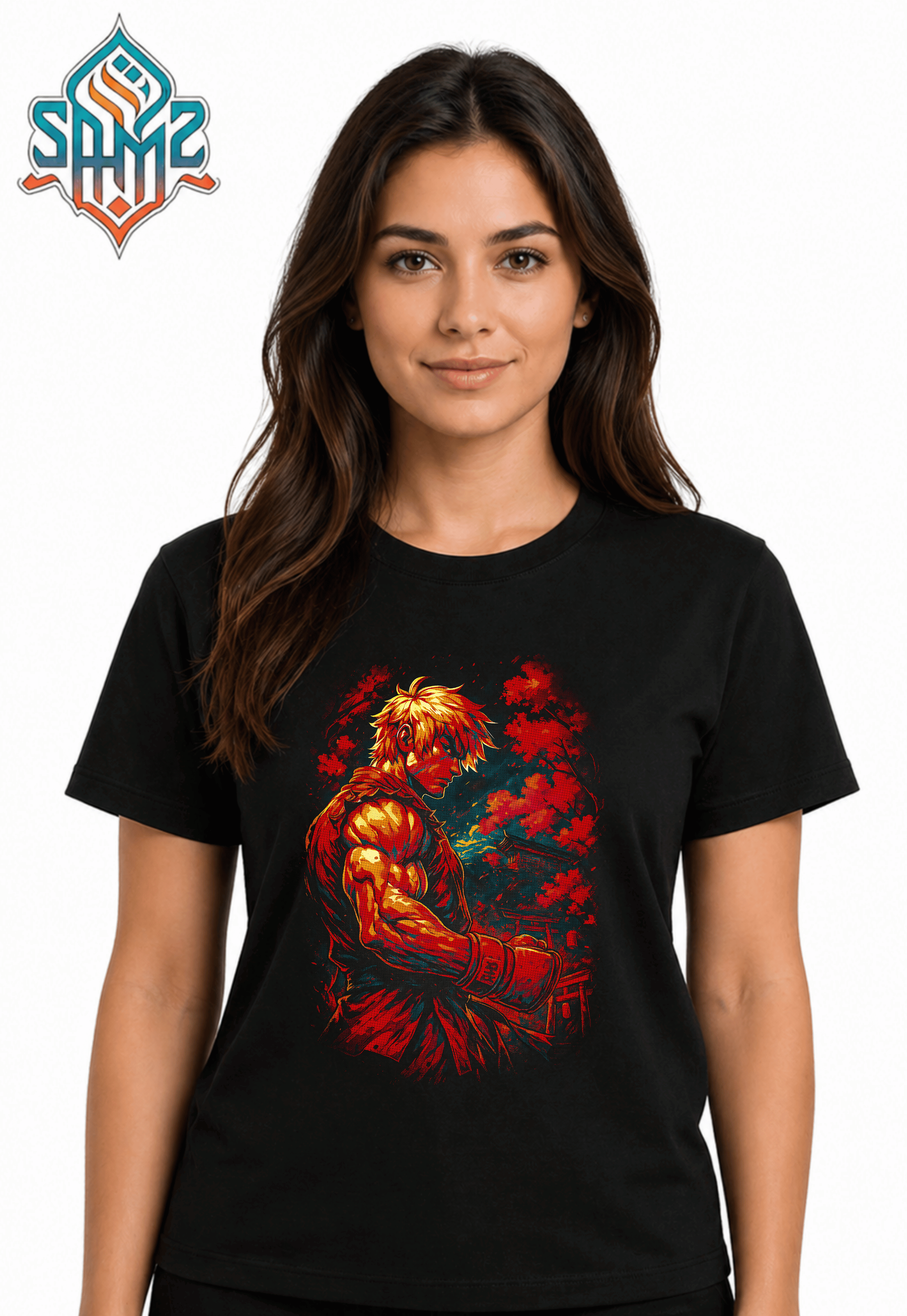 Ken Masters Street Fighter – Premium DTF Transfer Print for T-Shirts | Custom Heat Transfer Design Unisex | High Quality Shirt Printing | SAMZ 24