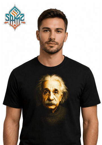 Albert Einstein Portrait – Premium DTF Transfer Print for T-Shirts | Custom Heat Transfer Design Unisex | High Quality Shirt Printing | SAMZ 24