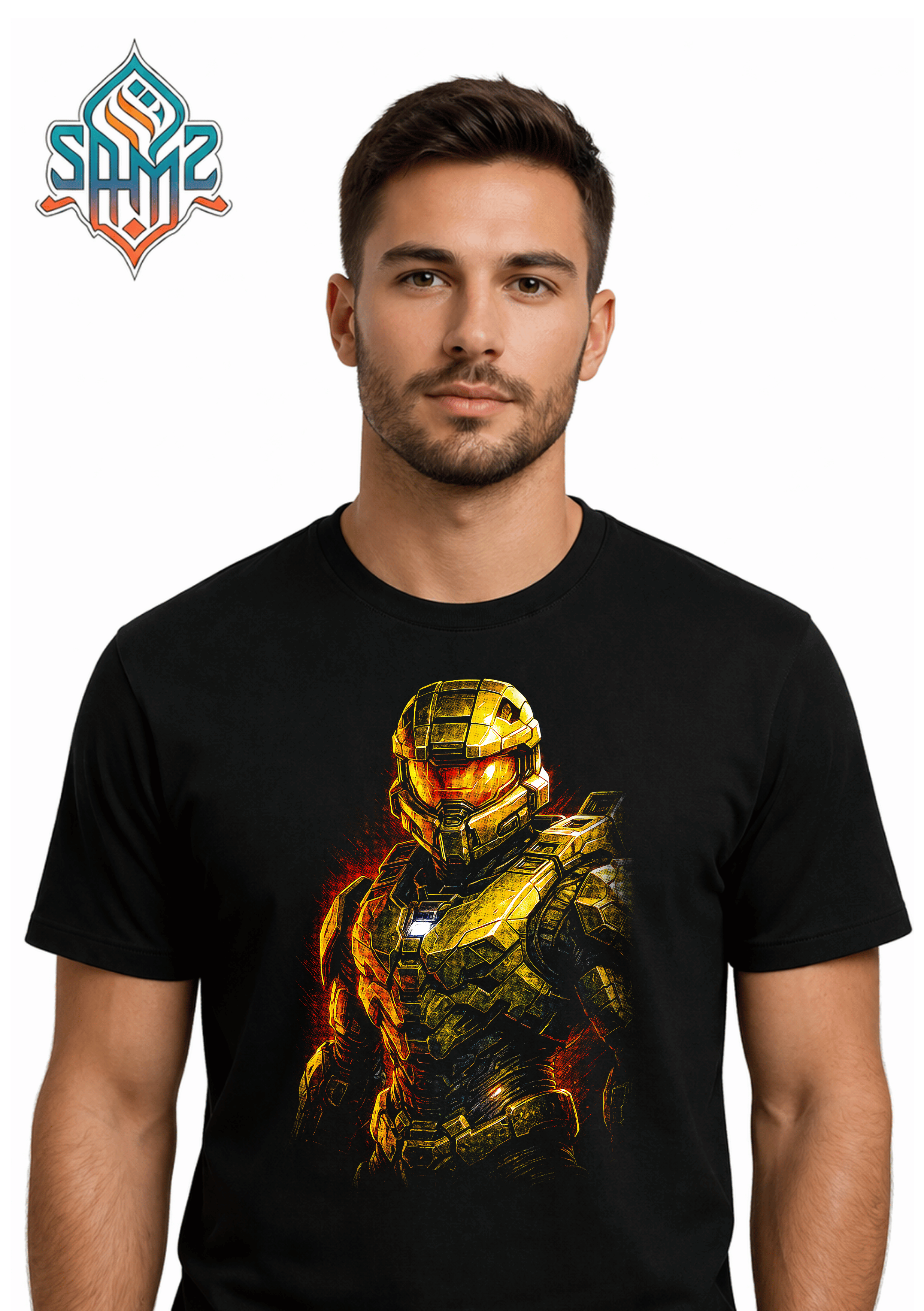 Futuristic Soldier Armor – Premium DTF Transfer Print for T-Shirts | Custom Heat Transfer Design Unisex | High Quality Shirt Printing | SAMZ 24