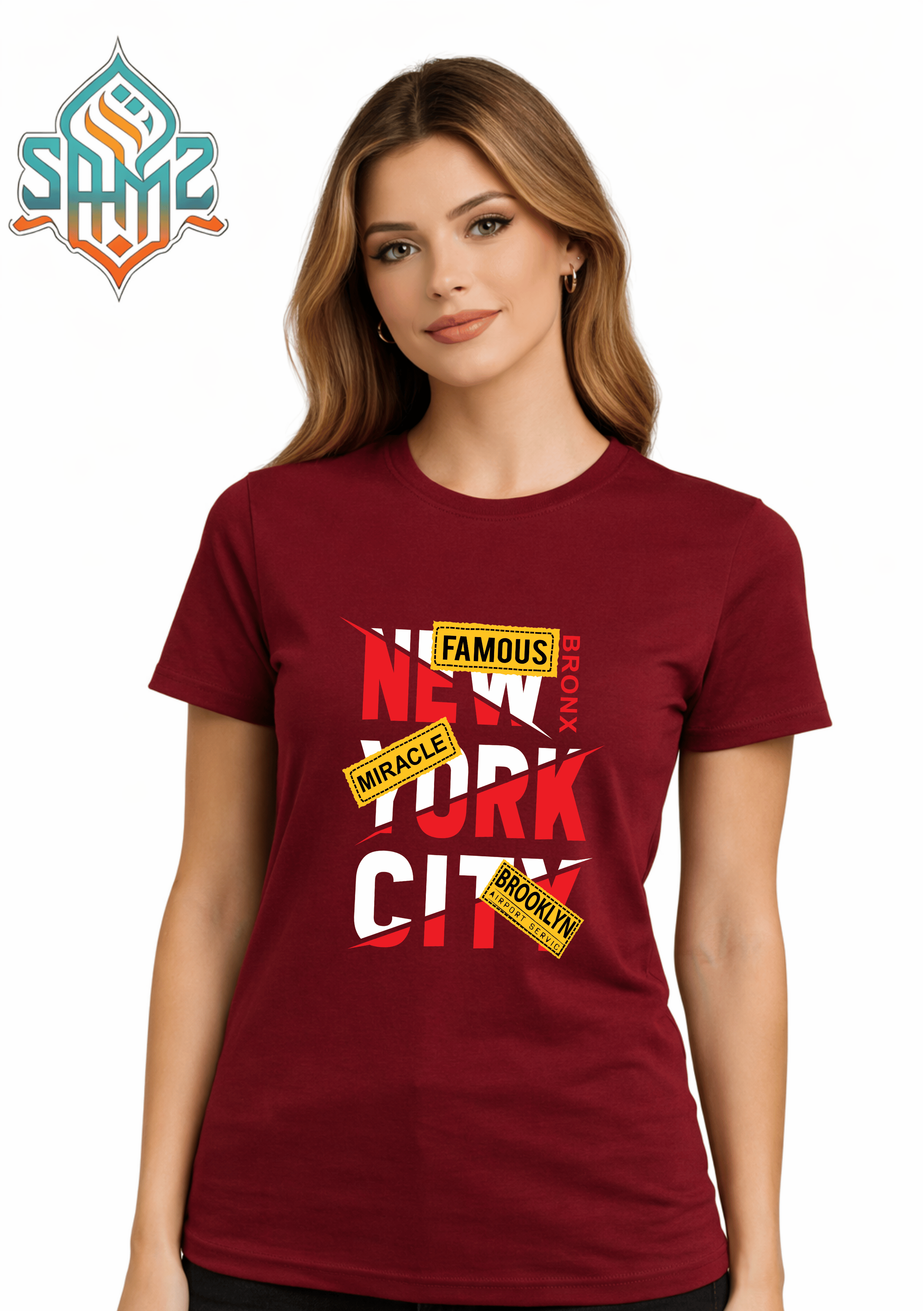 New York Typography – Premium DTF Transfer Print for T-Shirts | Custom Heat Transfer Unisex | High Quality Shirt Printing | SAMZ 24