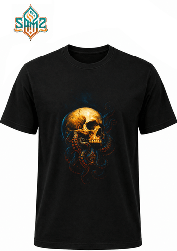 Monster In the Skull  – Premium DTF Transfer Print for T-Shirts | Custom Heat Transfer Design Unisex | High Quality Shirt Printing | SAMZ 24