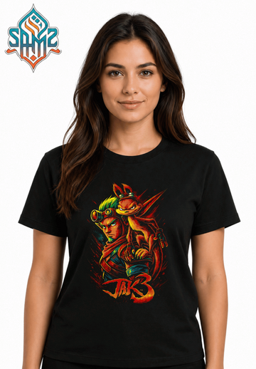 Jak and Dexter – Premium DTF Transfer Print for T-Shirts | Custom Heat Transfer Design Unisex | High Quality Shirt Printing | SAMZ 24