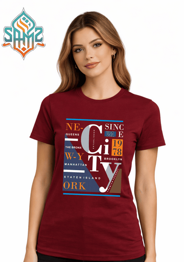 New York City Queens – Premium DTF Transfer Print for T-Shirts | Custom Heat Transfer Unisex | High Quality Shirt Printing | SAMZ 24