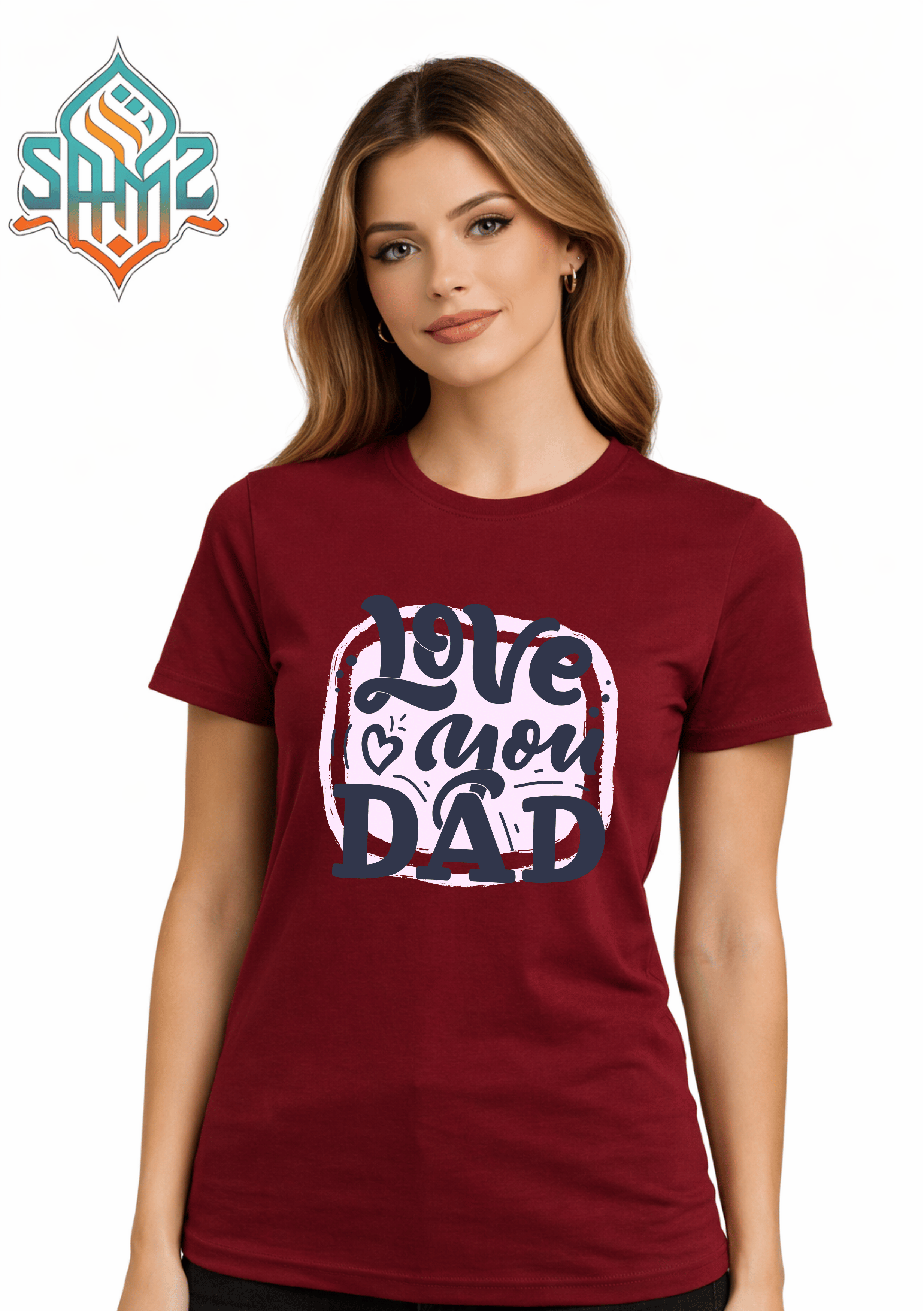 Love You Dad – Premium DTF Transfer Print for T-Shirts | Custom Heat Transfer Unisex | High Quality Shirt Printing | SAMZ 24