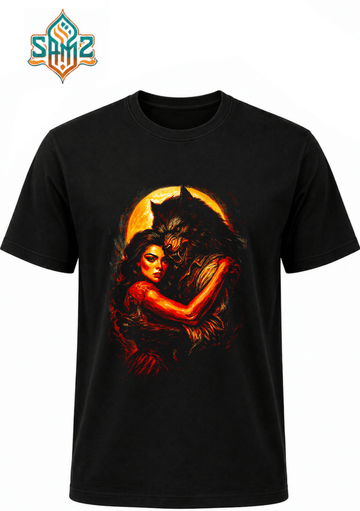 Beauty And The Beast – Premium DTF Transfer Print for T-Shirts | Custom Heat Transfer Design Unisex | High Quality Shirt Printing | SAMZ 24