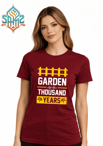 Garden Life Of A Thousand Years – Premium DTF Transfer Print for T-Shirts | Custom Heat Transfer Unisex | High Quality Shirt Printing | SAMZ 24