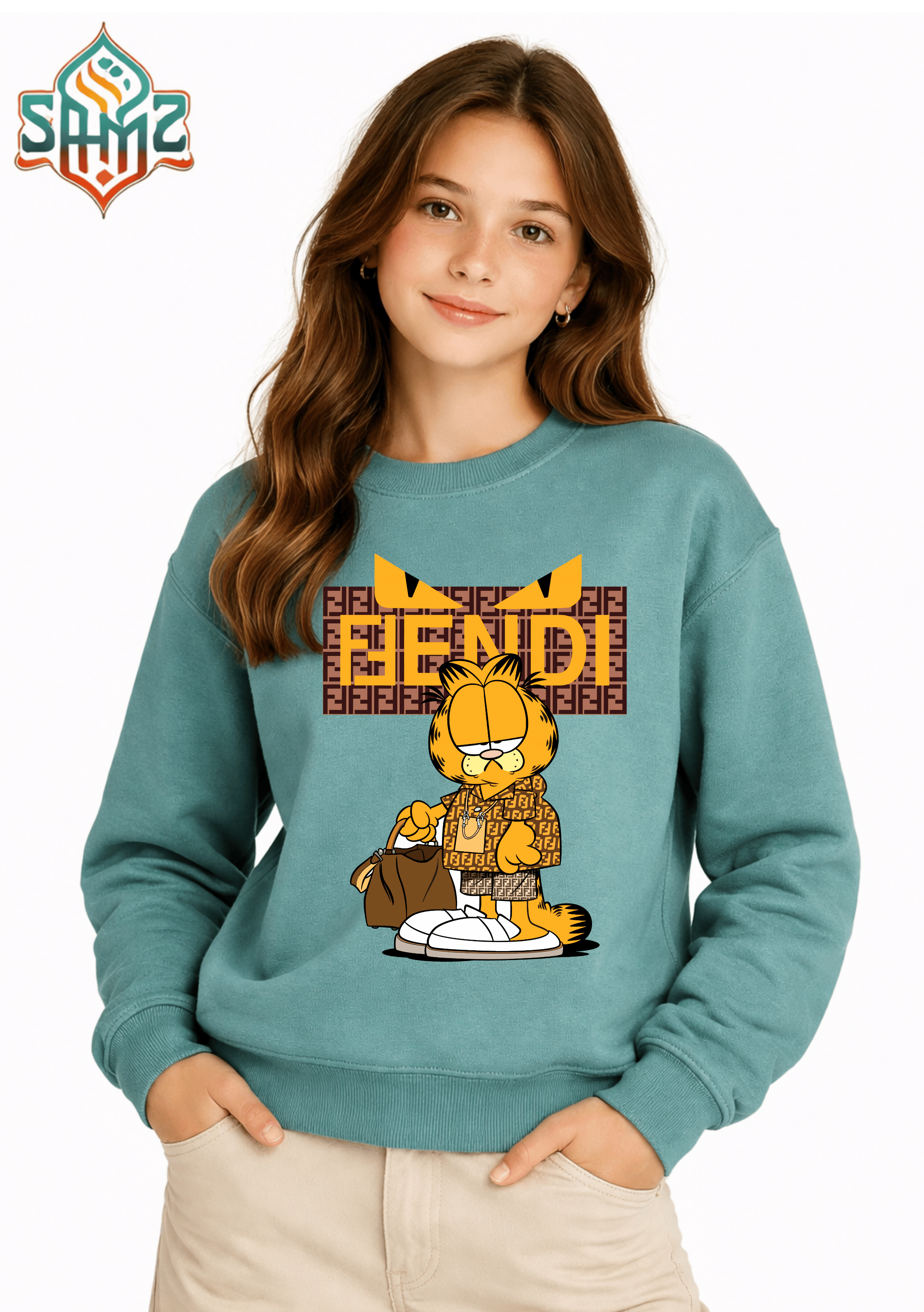 Fendi Garfield Style – Premium DTF Transfer Print for T-Shirts | Custom Heat Transfer Unisex | High Quality Shirt Printing | SAMZ 24