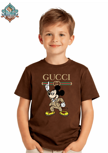 Mickey Mouse Gucci  – Premium DTF Transfer Print for T-Shirts | Custom Heat Transfer Design for Men Women Kids | High Quality Graphic Shirt Printing | SAMZ 24
