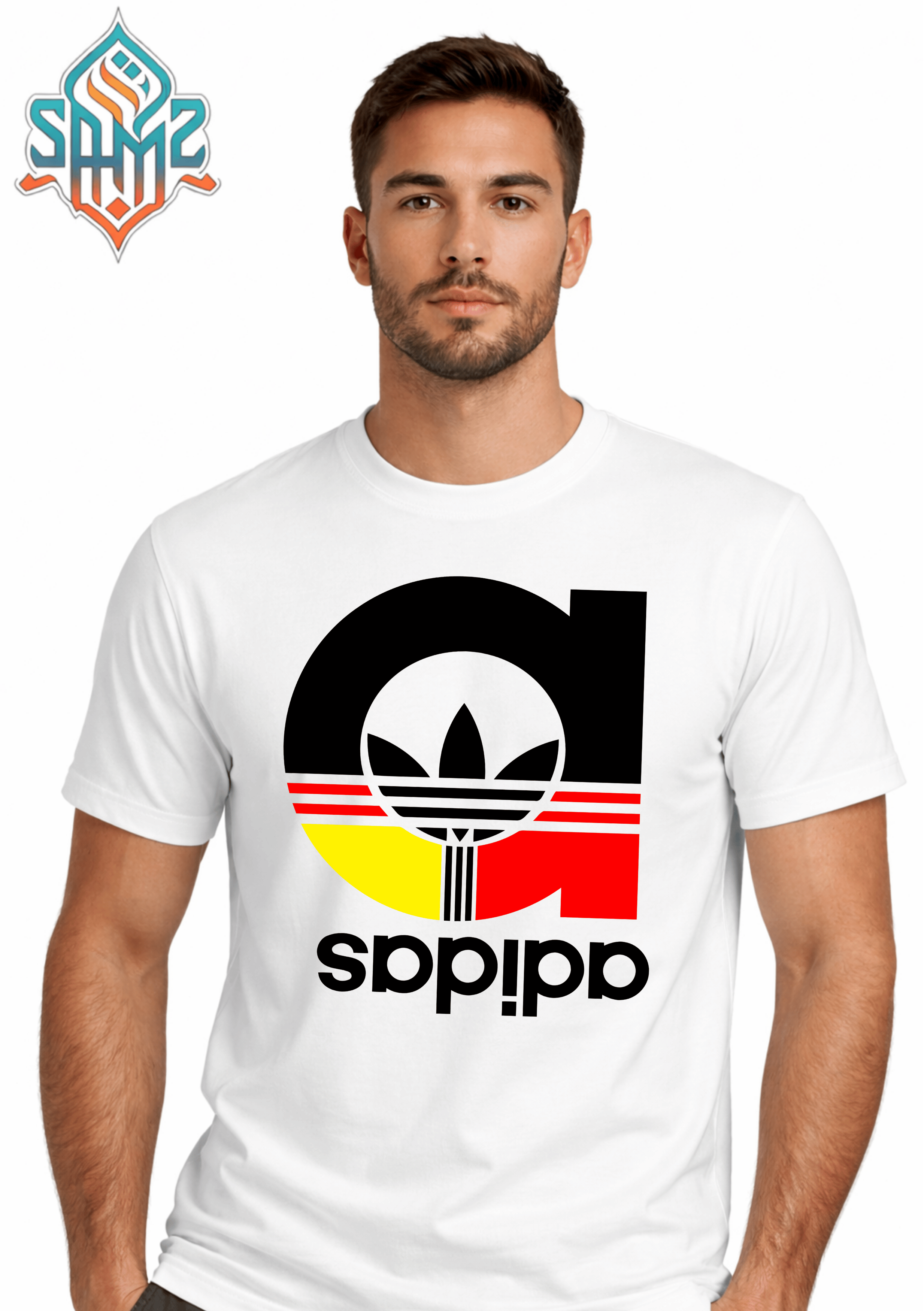 Flipped Adidas Abstract Motion – Premium DTF Transfer Print for T-Shirts | Custom Heat Transfer Design Unisex | High Quality Shirt Printing | SAMZ 24