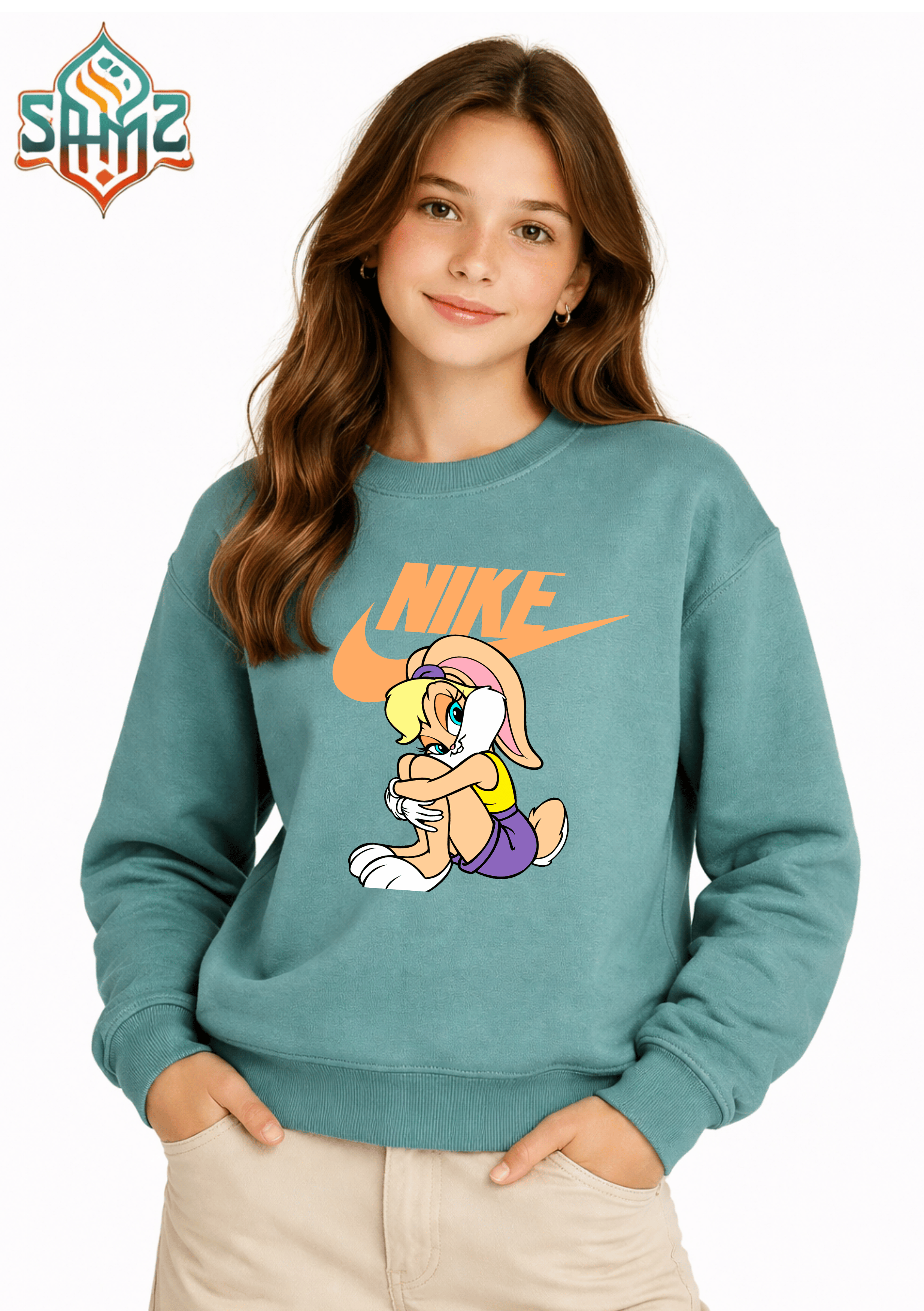 NIKE Bunny Girl – Premium DTF Transfer Print for T-Shirts | Custom Heat Transfer Unisex | High Quality Shirt Printing | SAMZ 24