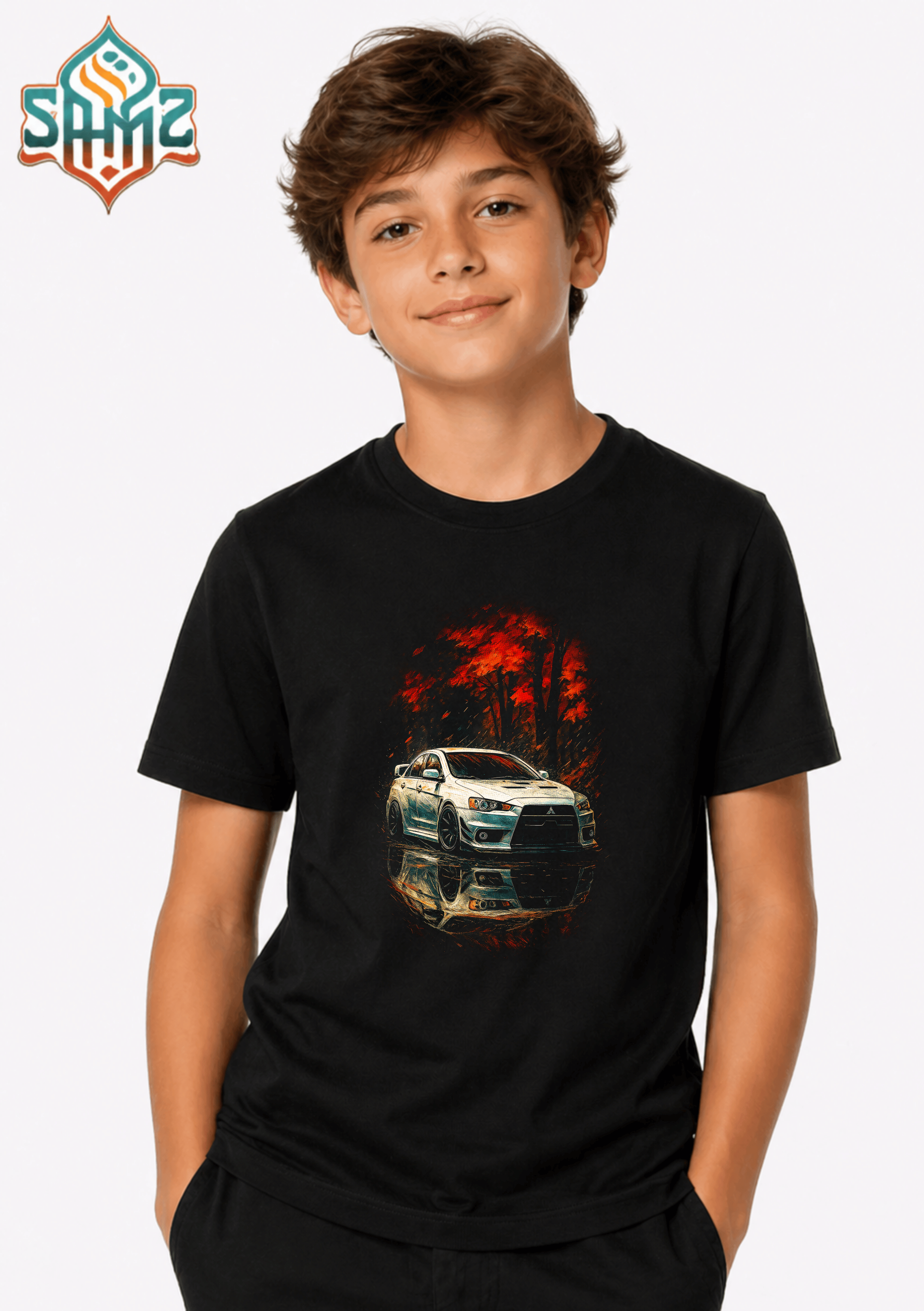 Mitsubishi Lancer Evolution X - Premium DTF Transfer Print for T-Shirts | Custom Heat Transfer Design Unisex | High Quality Shirt Printing | SAMZ 24
