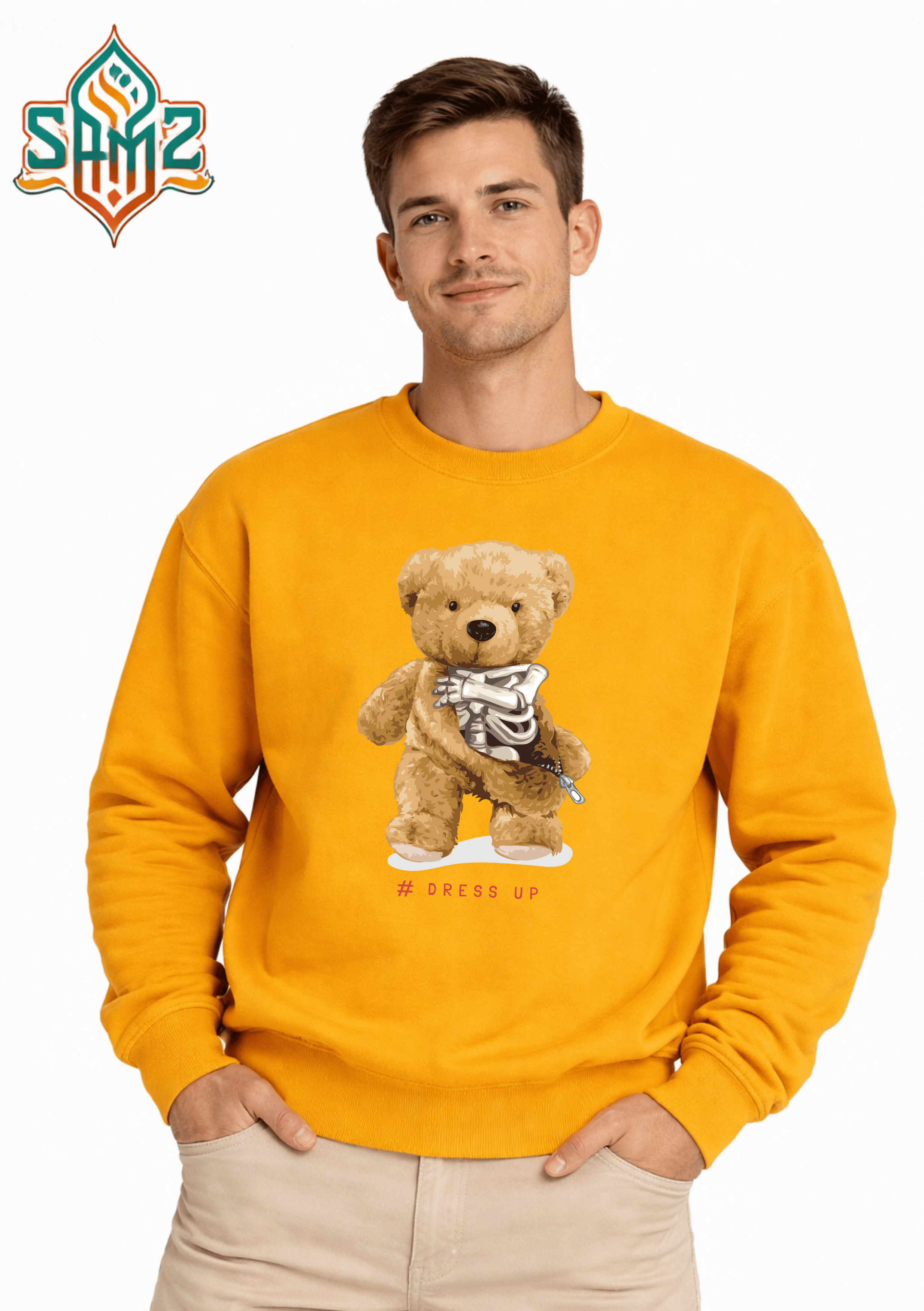 Skeleton Teddy Secret – Premium DTF Transfer Print for T-Shirts | Custom Heat Transfer Unisex | High Quality Shirt Printing | SAMZ 24