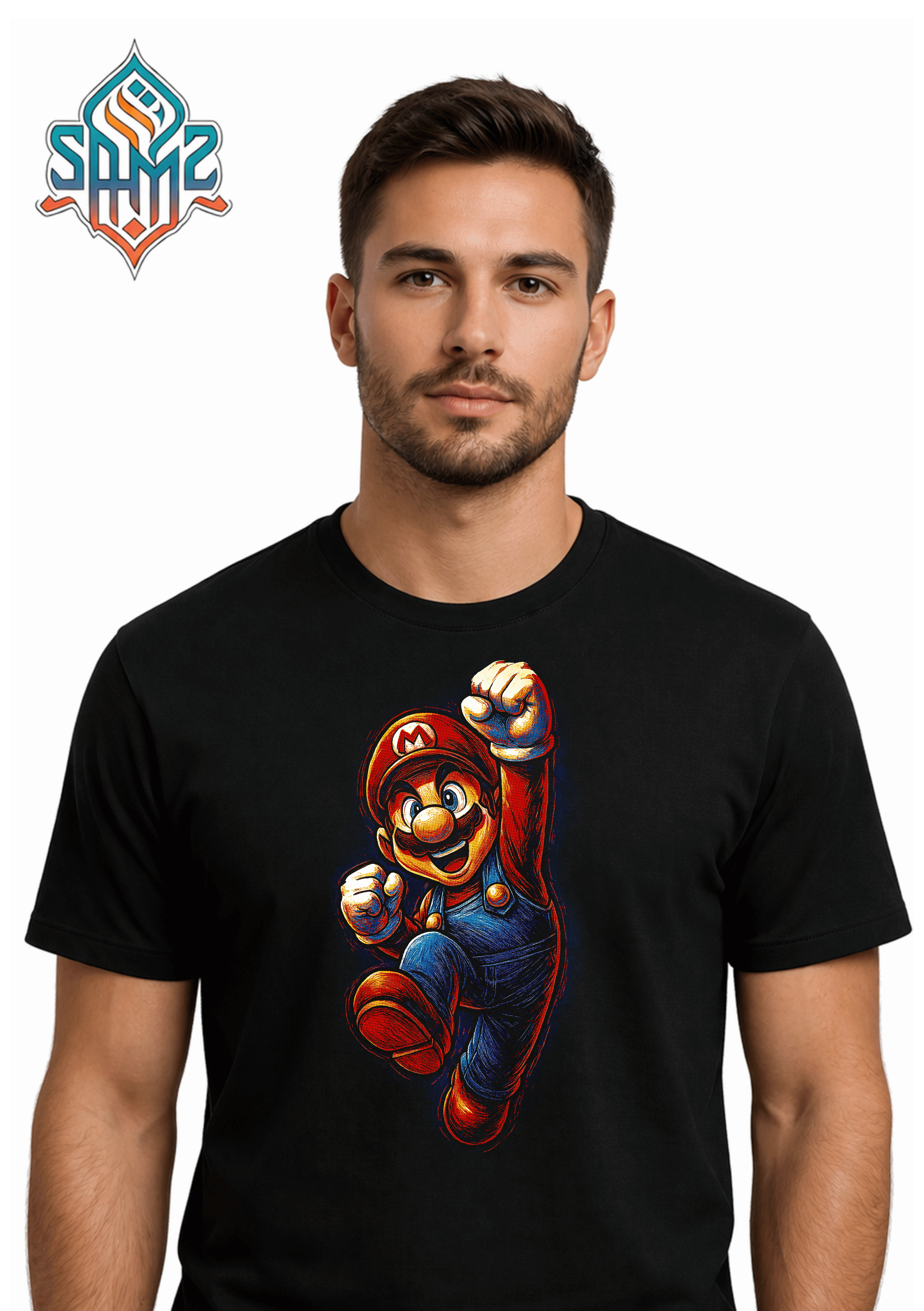 The Super Mario – Premium DTF Transfer Print for T-Shirts | Custom Heat Transfer Design Unisex | High Quality Shirt Printing | SAMZ 24