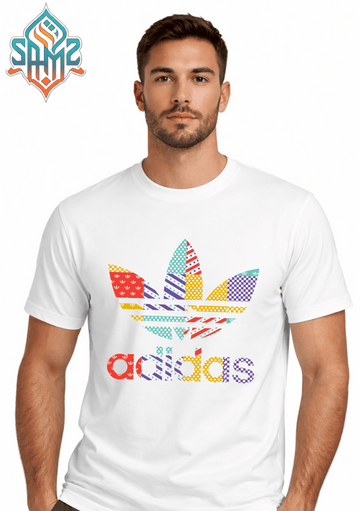 Adidas Pattern Retro – Premium DTF Transfer Print for T-Shirts | Custom Heat Transfer Design Unisex | High Quality Shirt Printing | SAMZ 24