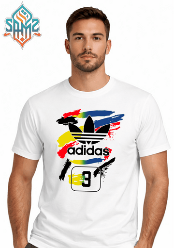 Adidas Art – Premium DTF Transfer Print for T-Shirts | Custom Heat Transfer Design Unisex | High Quality Shirt Printing | SAMZ 24