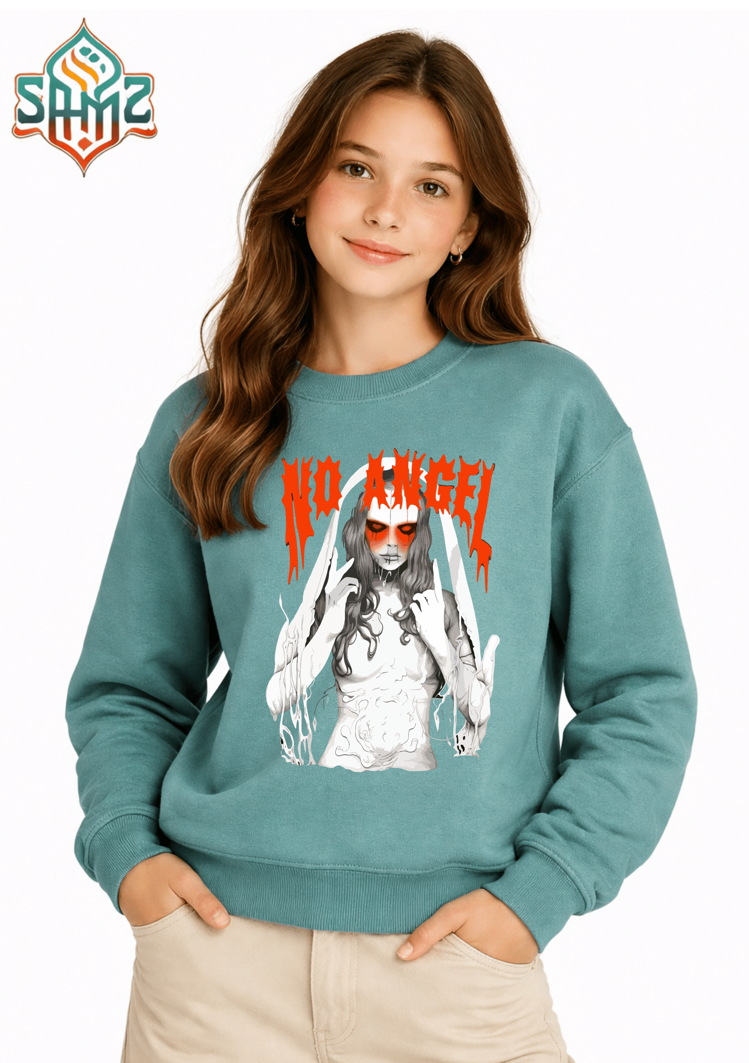 No Angel – Premium DTF Transfer Print for T-Shirts | Custom Heat Transfer Unisex | High Quality Shirt Printing | SAMZ 24