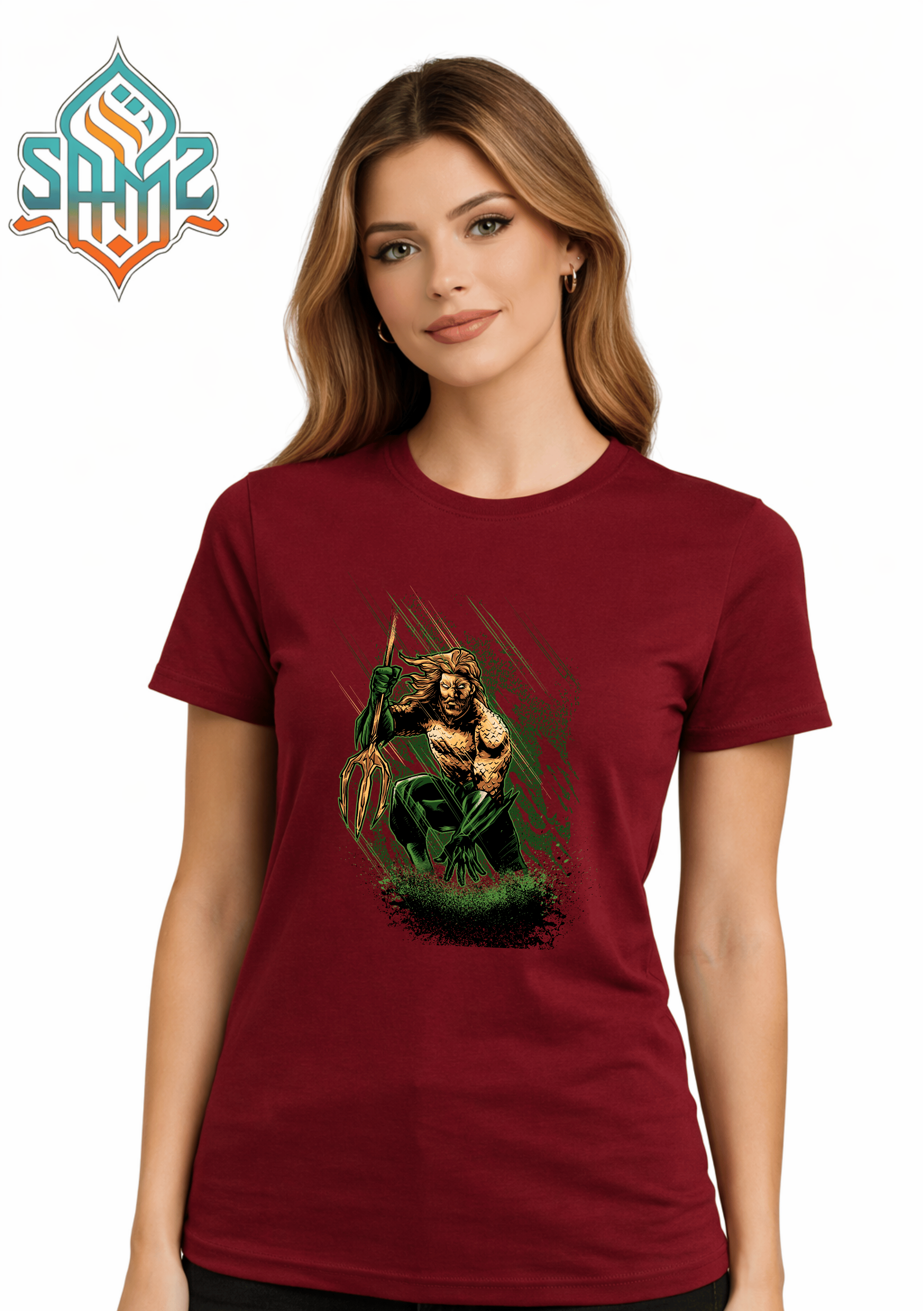 Aqua Man – Premium DTF Transfer Print for T-Shirts | Custom Heat Transfer Unisex | High Quality Shirt Printing | SAMZ 24