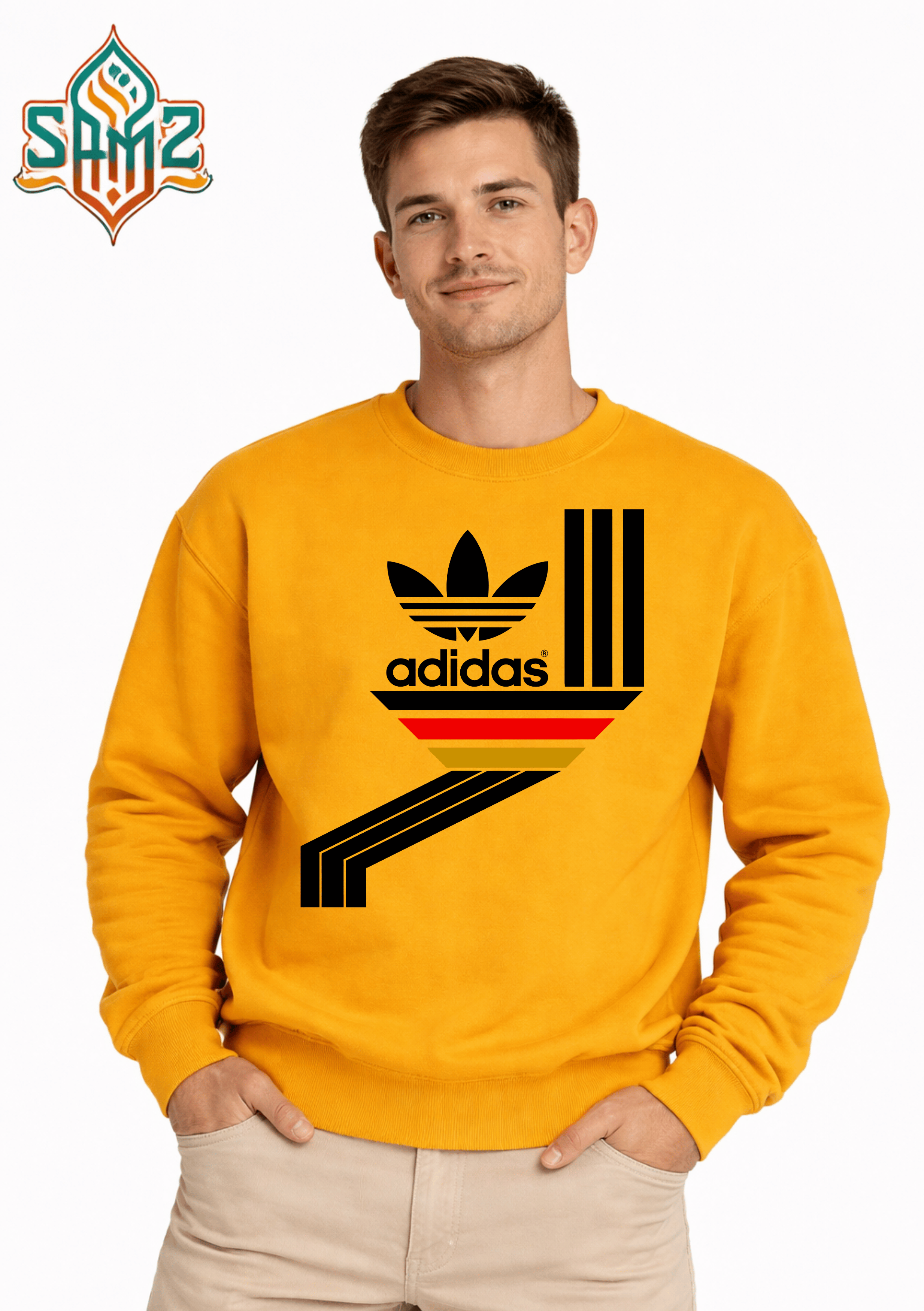Adidas Remix Art – Premium DTF Transfer Print for T-Shirts | Custom Heat Transfer Unisex | High Quality Shirt Printing | SAMZ 24