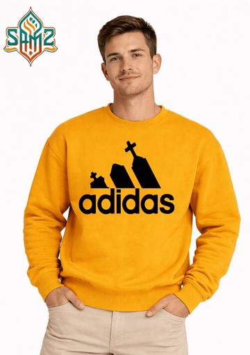 The Adidas With Cross – Premium DTF Transfer Print for T-Shirts | Custom Heat Transfer Unisex | High Quality Shirt Printing | SAMZ 24