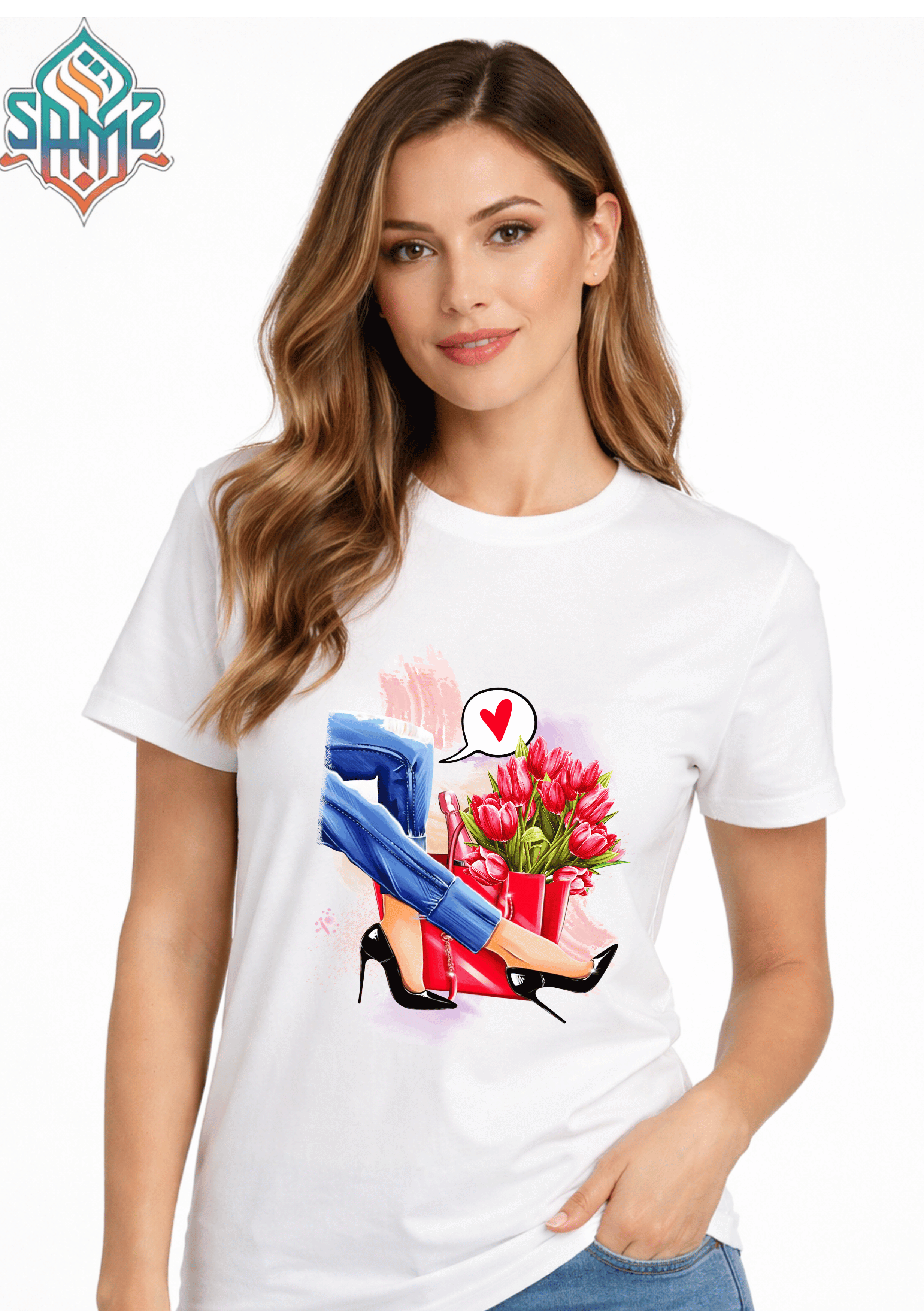 LOVE TACONES FLORES– Premium DTF Transfer Print for T-Shirts | Custom Heat Transfer Design for Men Women Kids | High Quality Graphic Shirt Printing | SAMZ 24