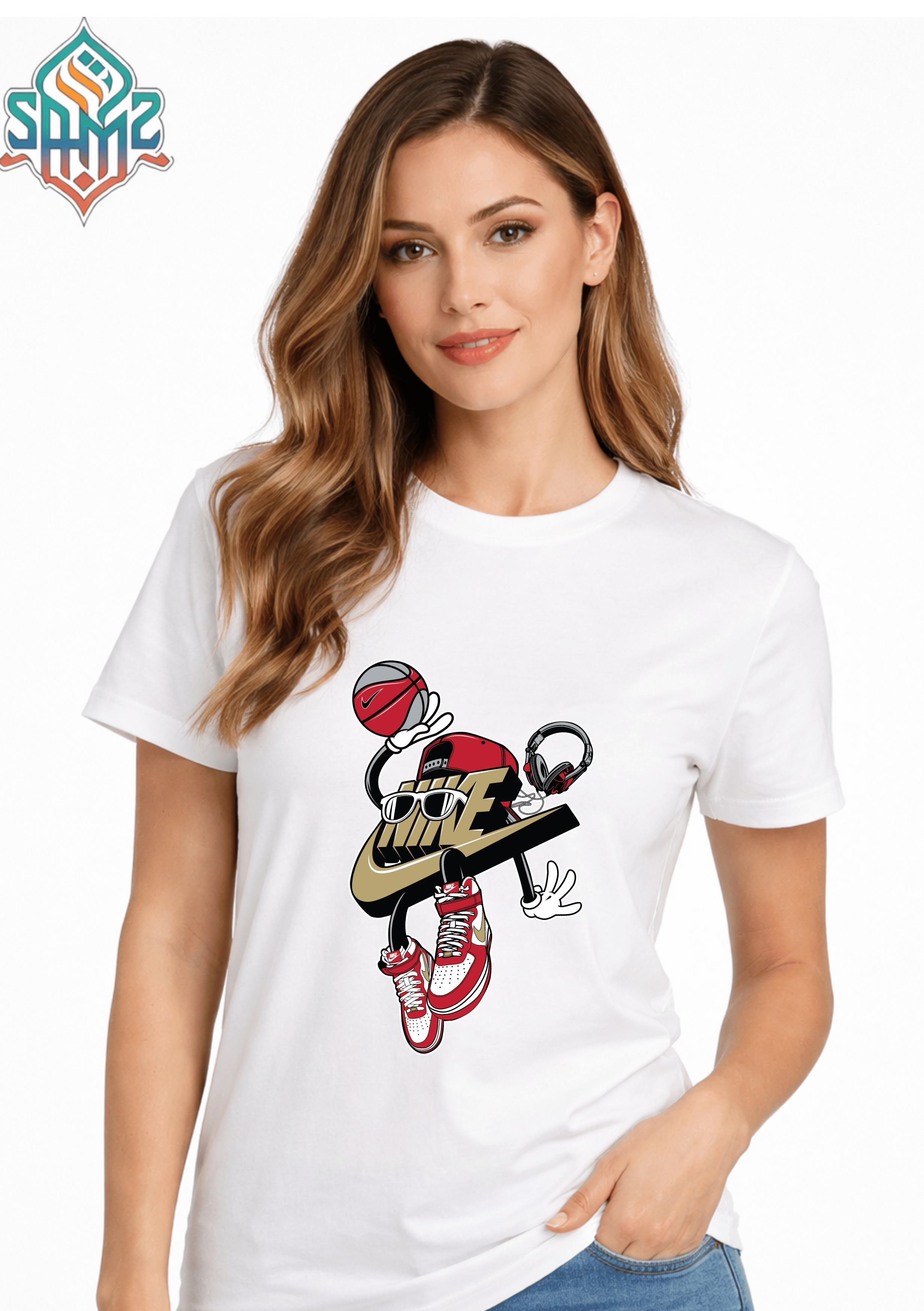 Basketball Nike Graffiti– Premium DTF Transfer Print for T-Shirts | Custom Heat Transfer Design for Men Women Kids | High Quality Graphic Shirt Printing | SAMZ 24