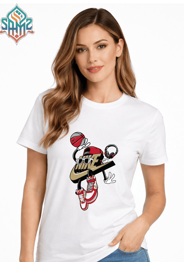 Basketball Nike Graffiti– Premium DTF Transfer Print for T-Shirts | Custom Heat Transfer Design for Men Women Kids | High Quality Graphic Shirt Printing | SAMZ 24