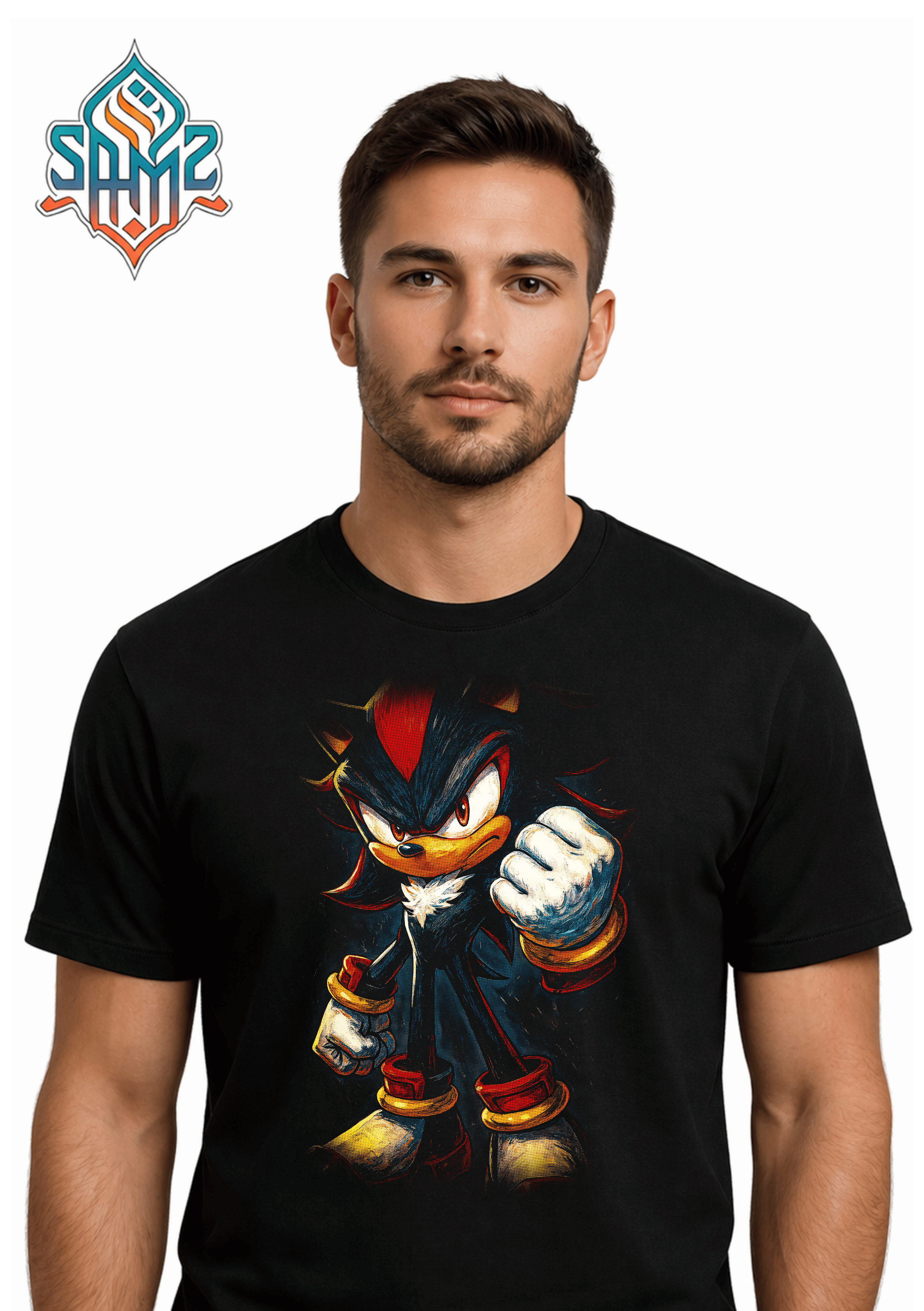 Sonic Power Pose – Premium DTF Transfer Print for T-Shirts | Custom Heat Transfer Design Unisex | High Quality Shirt Printing | SAMZ 24
