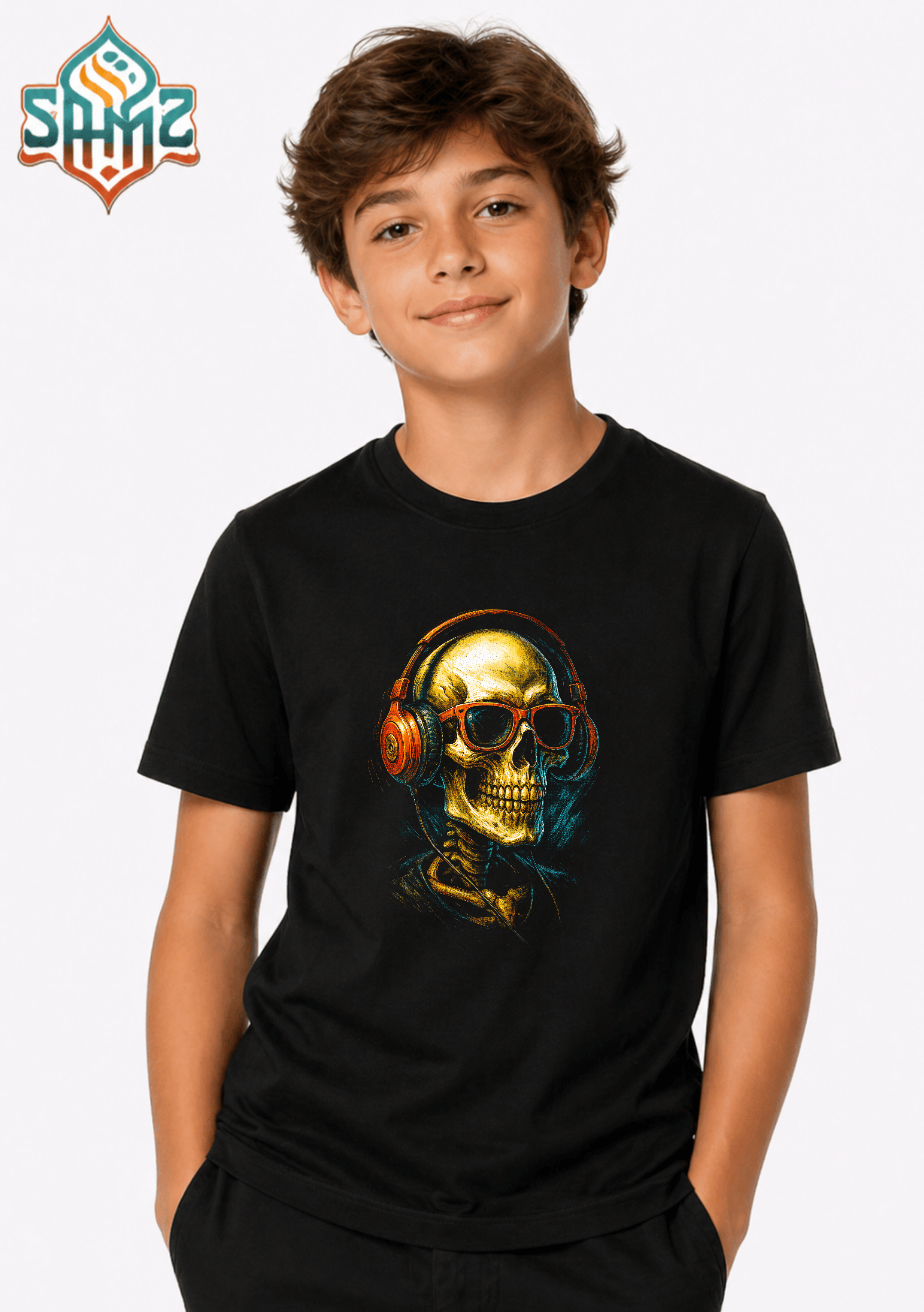 Music for Life Skull - Premium DTF Transfer Print for T-Shirts | Custom Heat Transfer Design Unisex | High Quality Shirt Printing | SAMZ 24