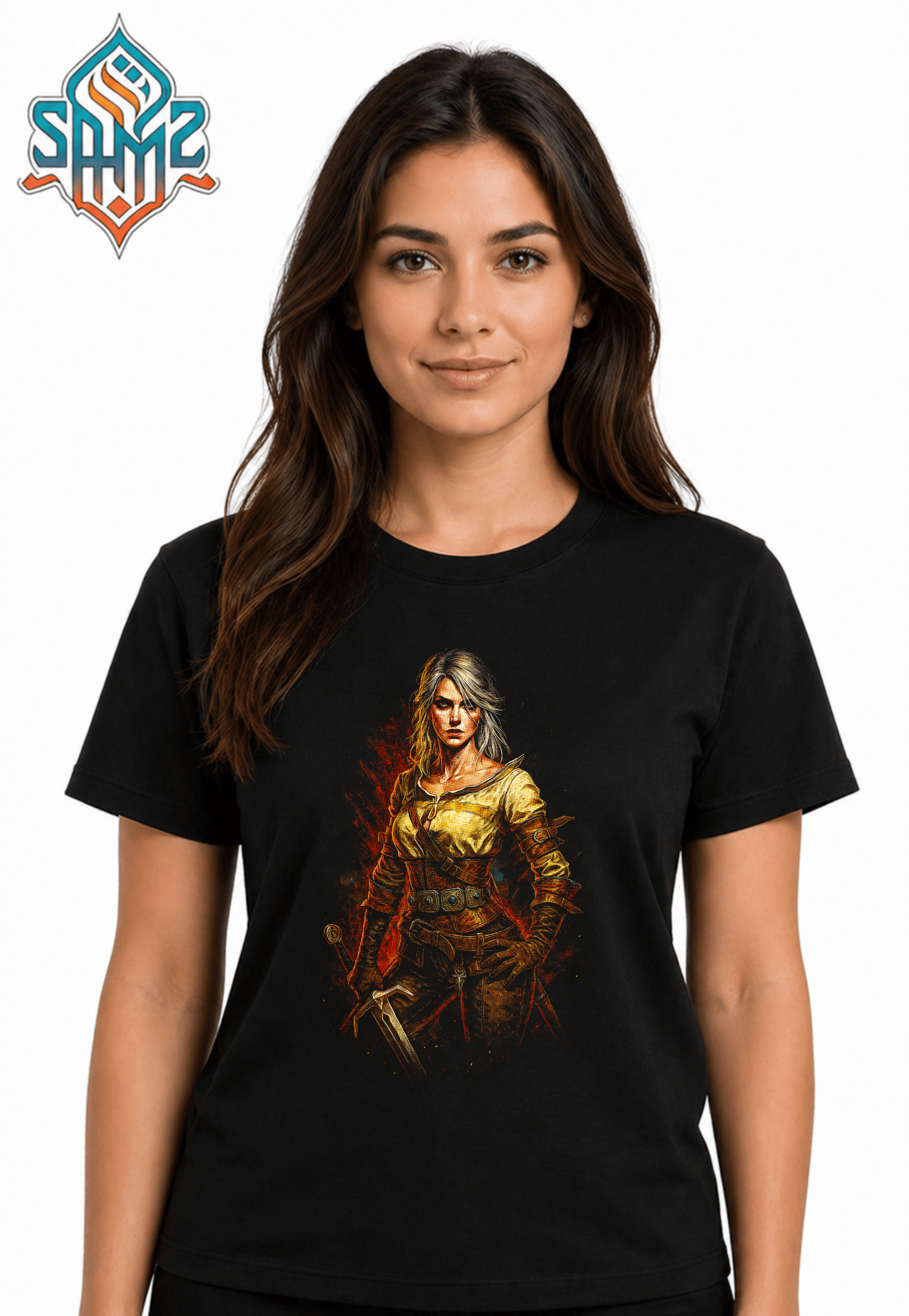 Ciri The Witcher – Premium DTF Transfer Print for T-Shirts | Custom Heat Transfer Design Unisex | High Quality Shirt Printing | SAMZ 24
