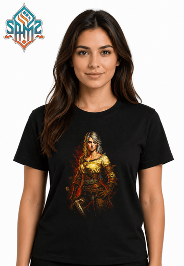 Ciri The Witcher – Premium DTF Transfer Print for T-Shirts | Custom Heat Transfer Design Unisex | High Quality Shirt Printing | SAMZ 24