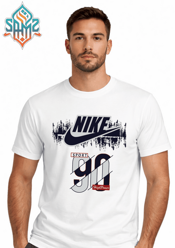Nike Sport 90 – Premium DTF Transfer Print for T-Shirts | Custom Heat Transfer Design Unisex | High Quality Shirt Printing | SAMZ 24