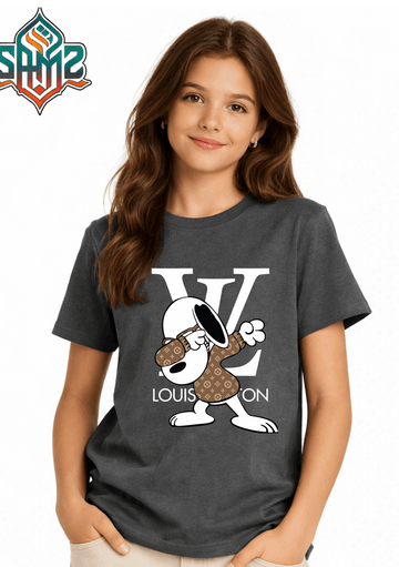 Snoopy Luis Vuitton – Premium DTF Transfer Print for T-Shirts | Custom Heat Transfer Design for Men Women Kids | High Quality Graphic Shirt Printing | SAMZ 24
