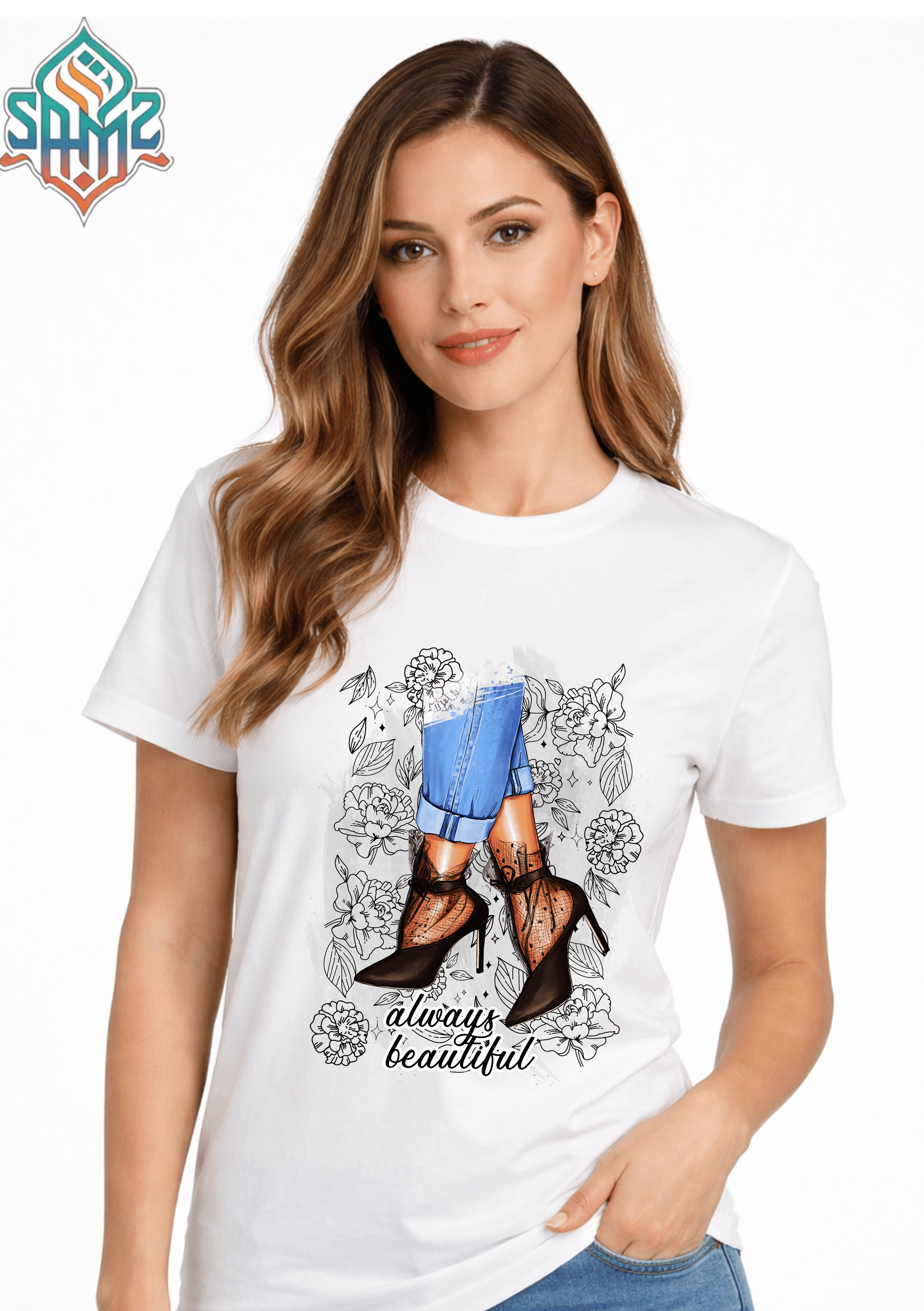 ALWAYS BEAUTIFUL – Premium DTF Transfer Print for T-Shirts | Custom Heat Transfer Design for Men Women Kids | High Quality Graphic Shirt Printing | SAMZ 24