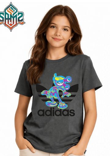 ADIDAS  – Premium DTF Transfer Print for T-Shirts | Custom Heat Transfer Design for Men Women Kids | High Quality Graphic Shirt Printing | SAMZ 24
