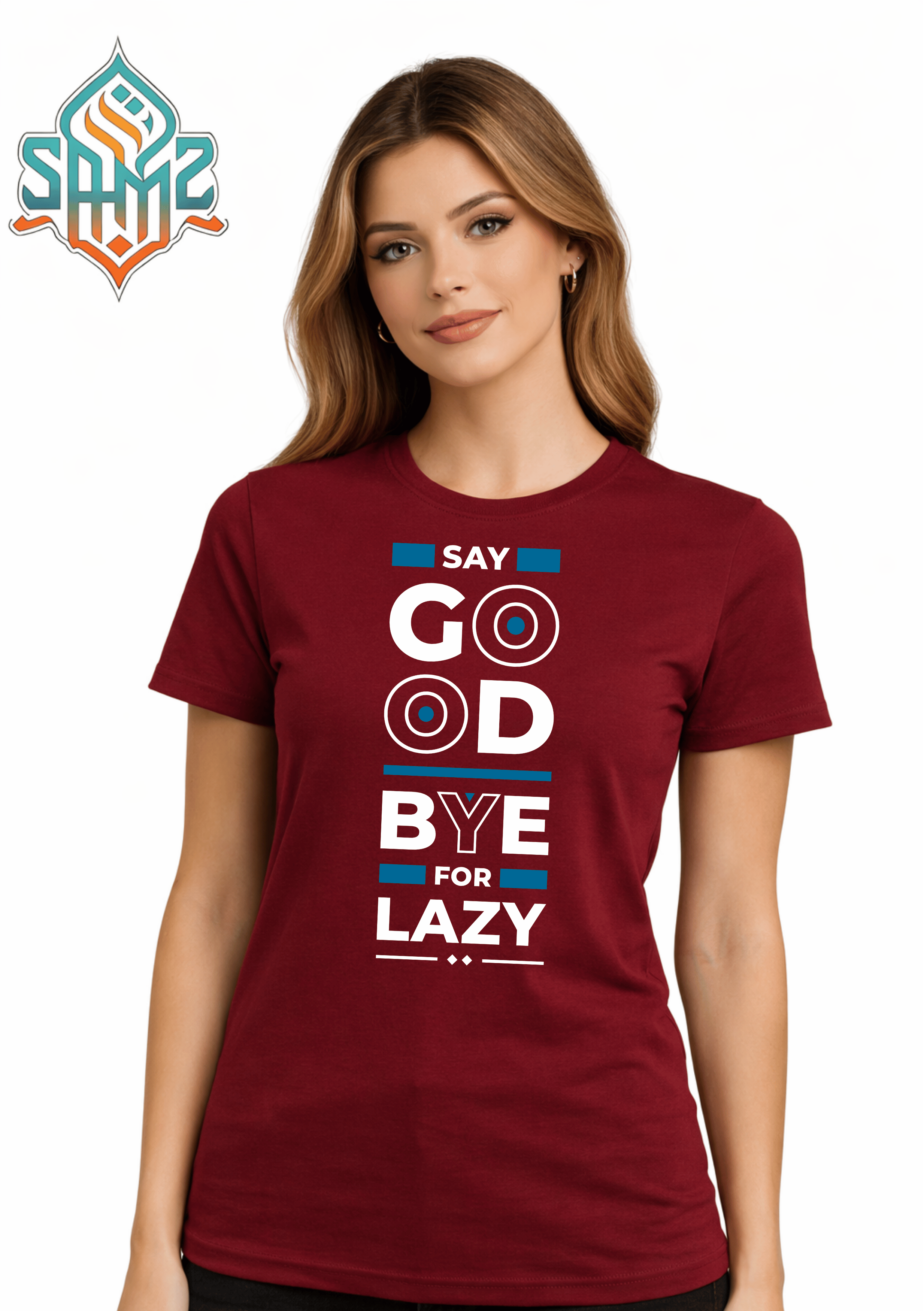Say Good Bye For Lazy – Premium DTF Transfer Print for T-Shirts | Custom Heat Transfer Unisex | High Quality Shirt Printing | SAMZ 24