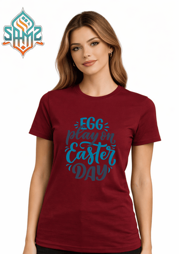 Egg Play On Easter Day – Premium DTF Transfer Print for T-Shirts | Custom Heat Transfer Unisex | High Quality Shirt Printing | SAMZ 24