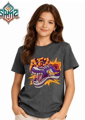 Nike Air Force Graffiti – Premium DTF Transfer Print for T-Shirts | Custom Heat Transfer Design for Men Women Kids | High Quality Graphic Shirt Printing | SAMZ 24