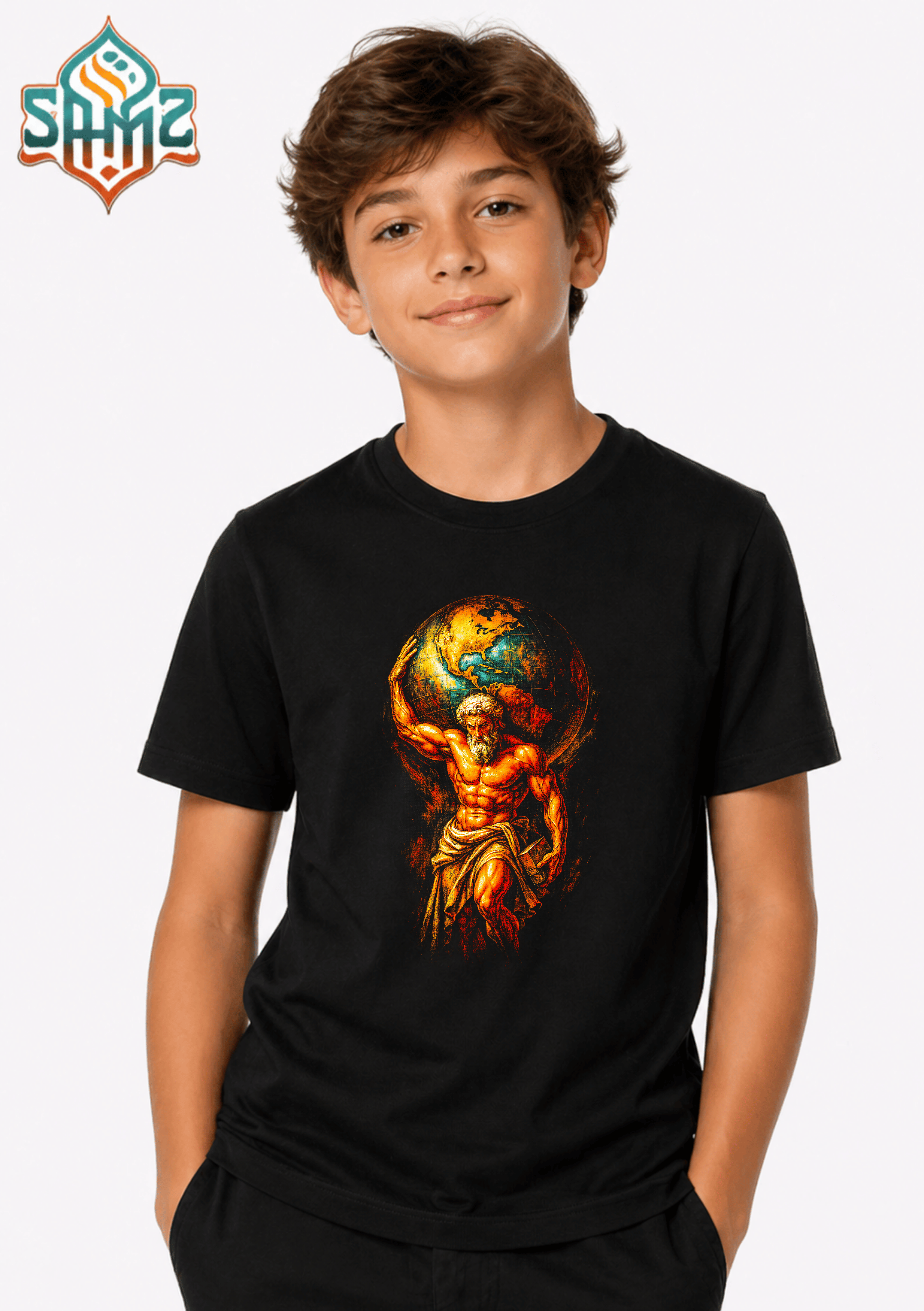 Greek Titan - Premium DTF Transfer Print for T-Shirts | Custom Heat Transfer Design Unisex | High Quality Shirt Printing | SAMZ 24