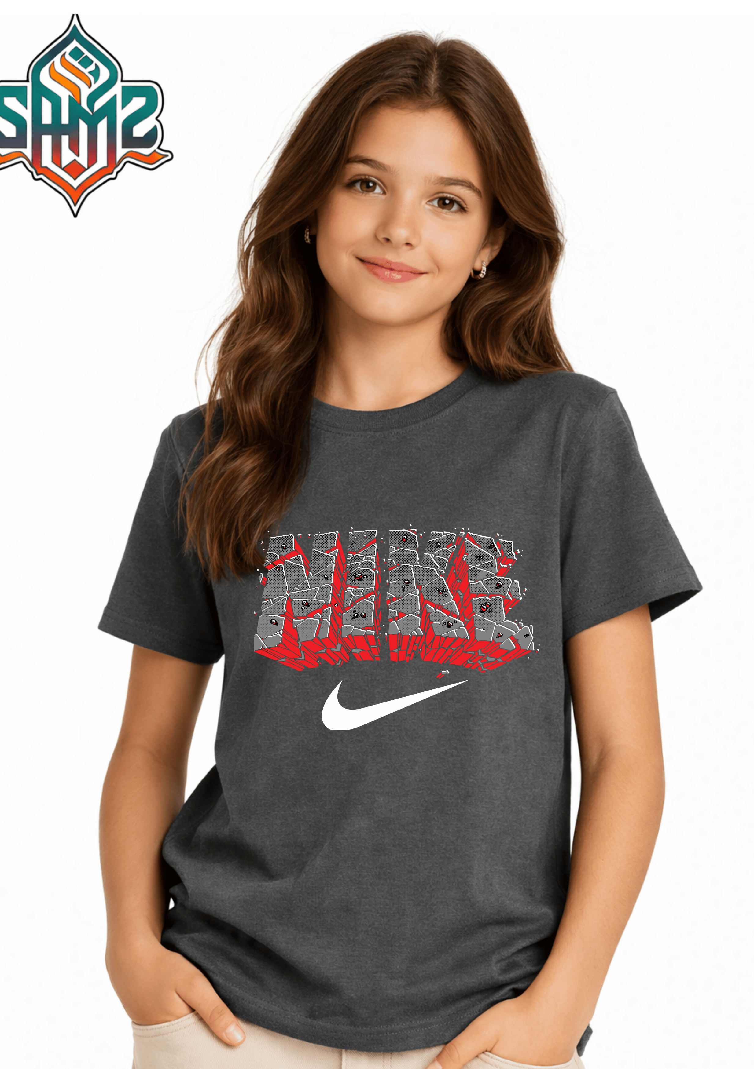 Nike – Premium DTF Transfer Print for T-Shirts | Custom Heat Transfer Design for Men Women Kids | High Quality Graphic Shirt Printing | SAMZ 24