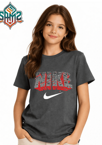 Nike – Premium DTF Transfer Print for T-Shirts | Custom Heat Transfer Design for Men Women Kids | High Quality Graphic Shirt Printing | SAMZ 24
