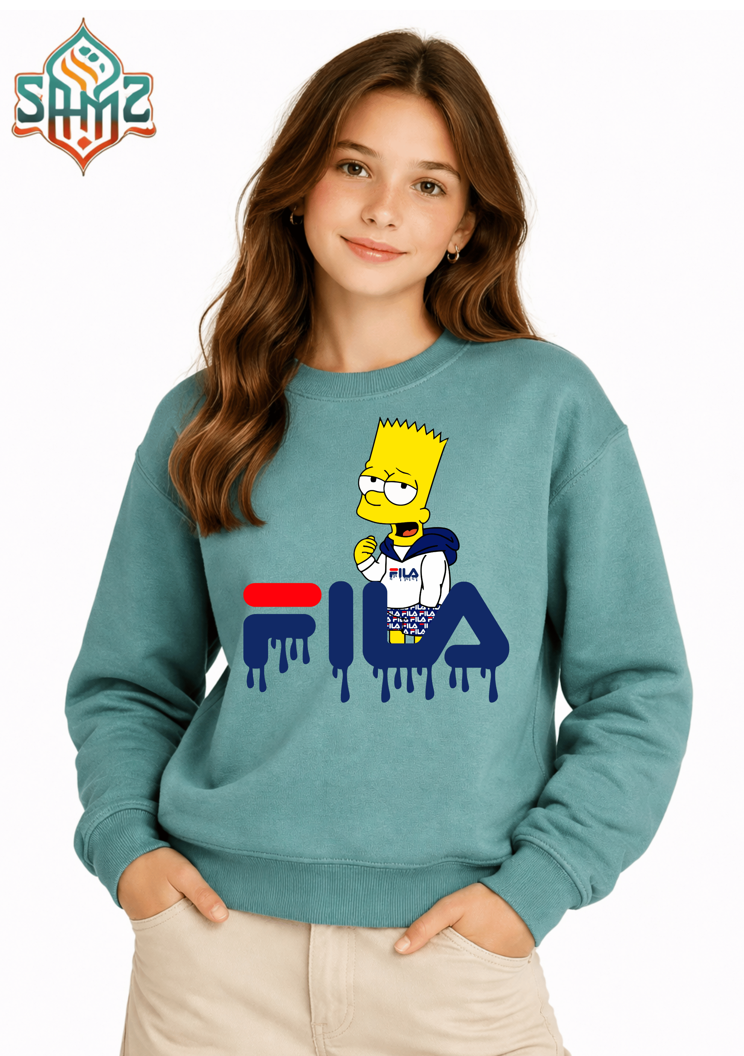 FILA Bart Style – Premium DTF Transfer Print for T-Shirts | Custom Heat Transfer Unisex | High Quality Shirt Printing | SAMZ 24