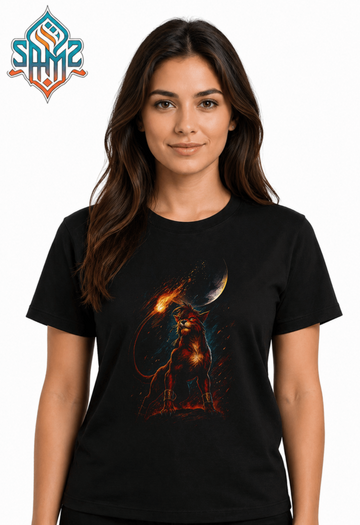 Celestial Lion King – Premium DTF Transfer Print for T-Shirts | Custom Heat Transfer Design Unisex | High Quality Shirt Printing | SAMZ 24