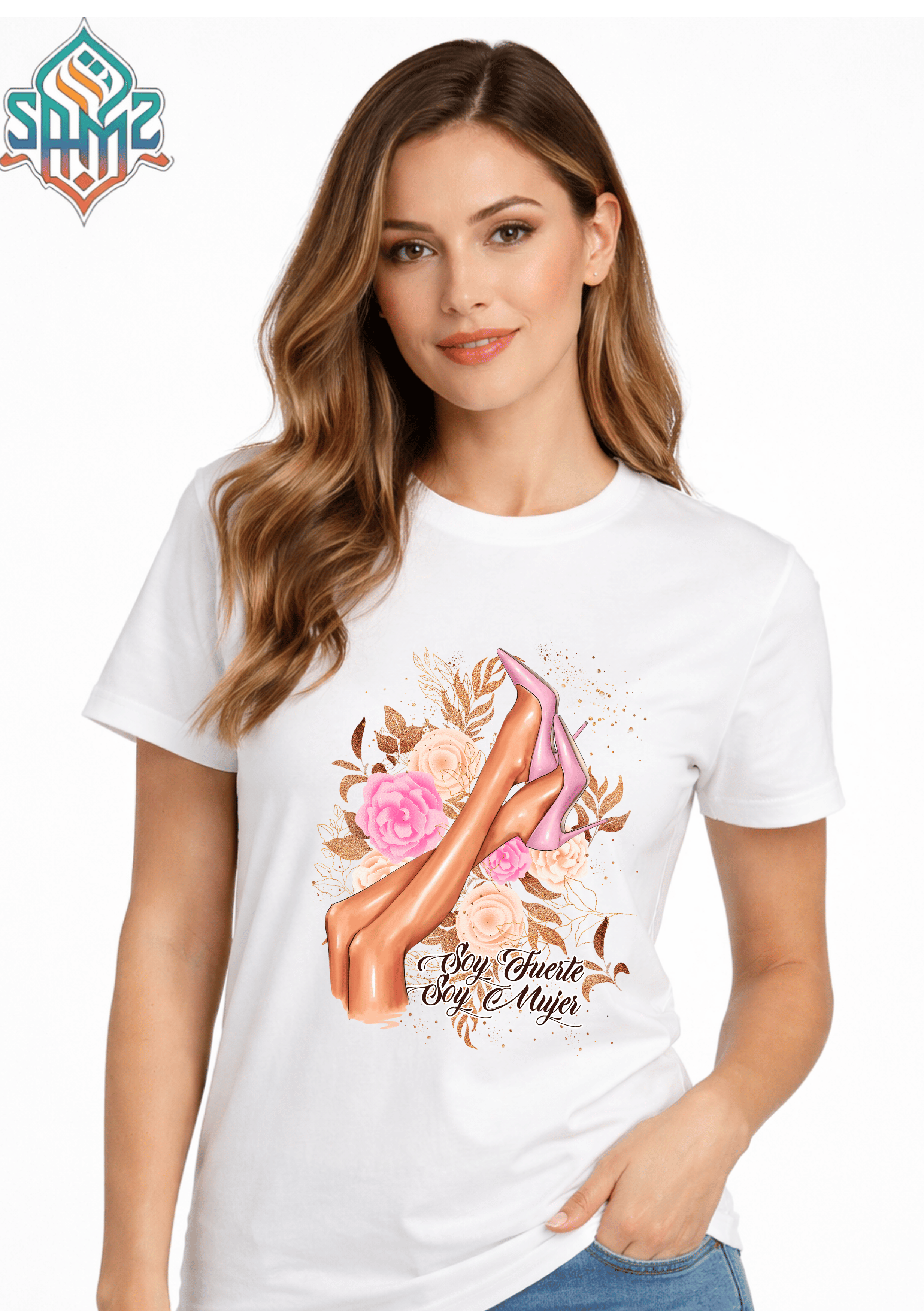 SOY FUERTE SOY MUJER TACONES – Premium DTF Transfer Print for T-Shirts | Custom Heat Transfer Design for Men Women Kids | High Quality Graphic Shirt Printing | SAMZ 24