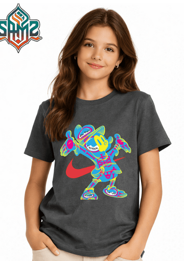 Mickey Mouse Nike – Premium DTF Transfer Print for T-Shirts | Custom Heat Transfer Design for Men Women Kids | High Quality Graphic Shirt Printing | SAMZ 24