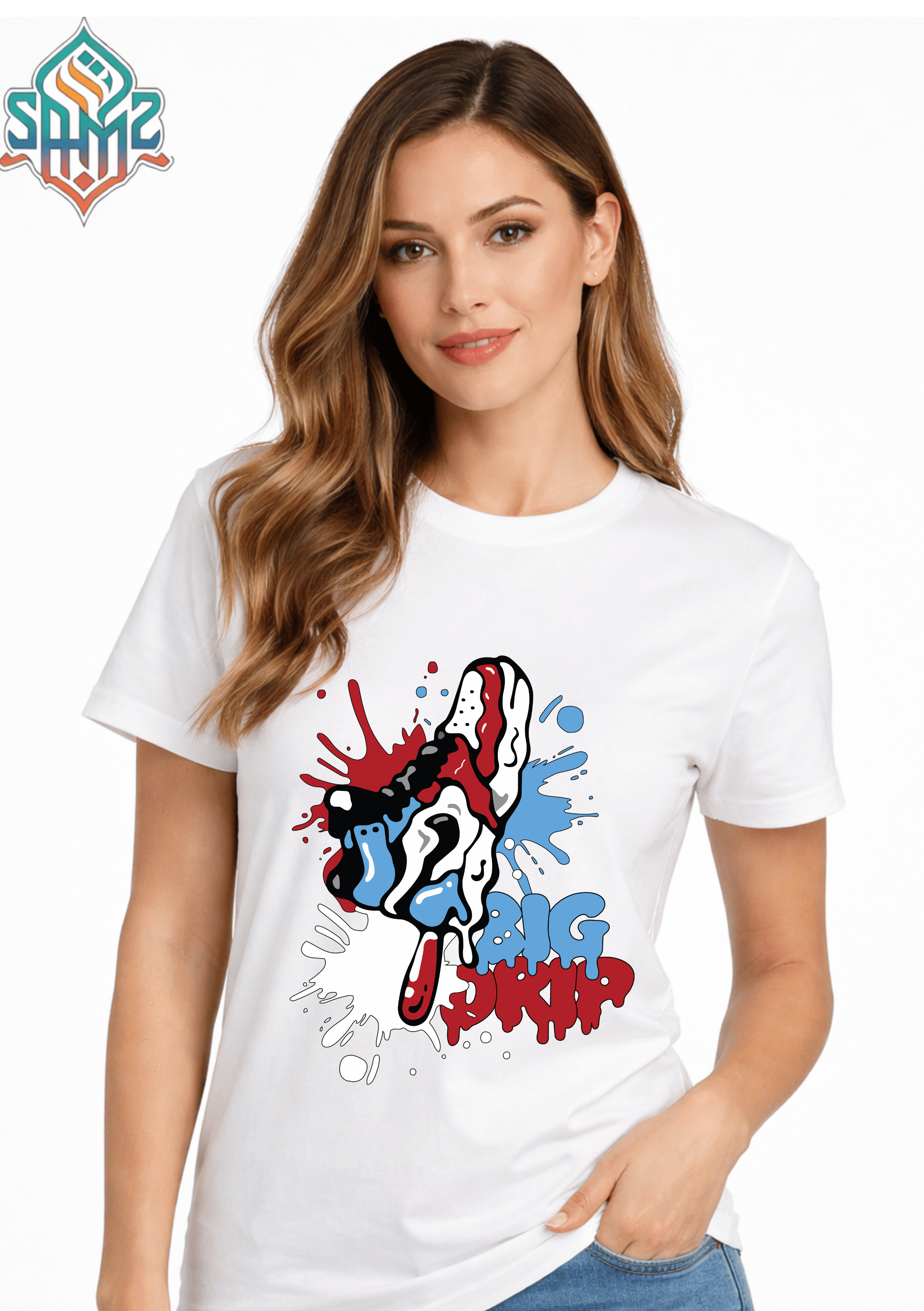 Big Drip Shoe Design – Premium DTF Transfer Print for T-Shirts | Custom Heat Transfer Design for Men Women Kids | High Quality Graphic Shirt Printing | SAMZ 24