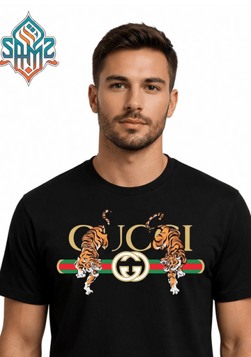 Lions Gucci – Premium DTF Transfer Print for T-Shirts | Custom Heat Transfer Design for Men Women Kids | High Quality Graphic Shirt Printing | SAMZ 24