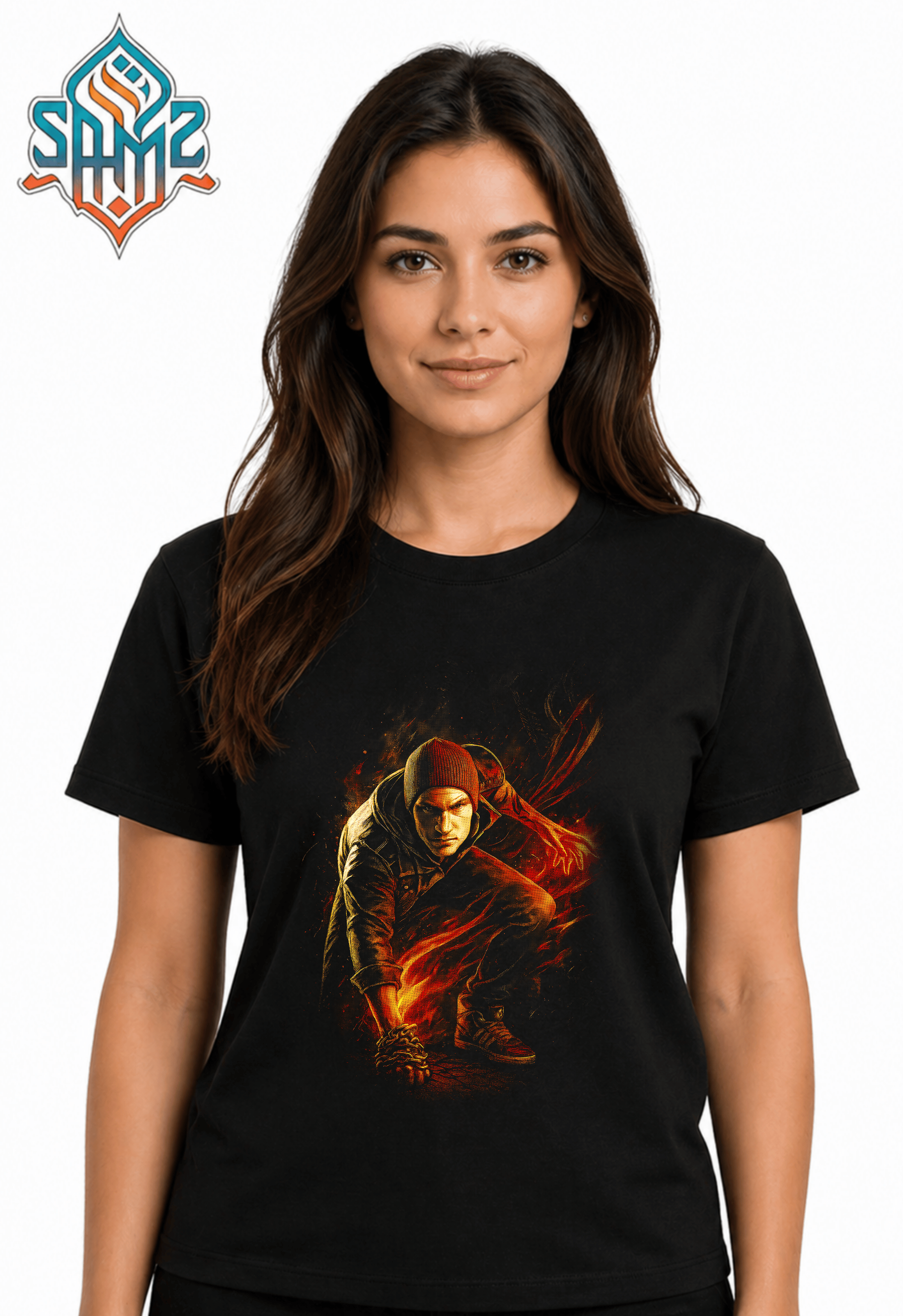 inFAMOUS Second Son – Premium DTF Transfer Print for T-Shirts | Custom Heat Transfer Design Unisex | High Quality Shirt Printing | SAMZ 24