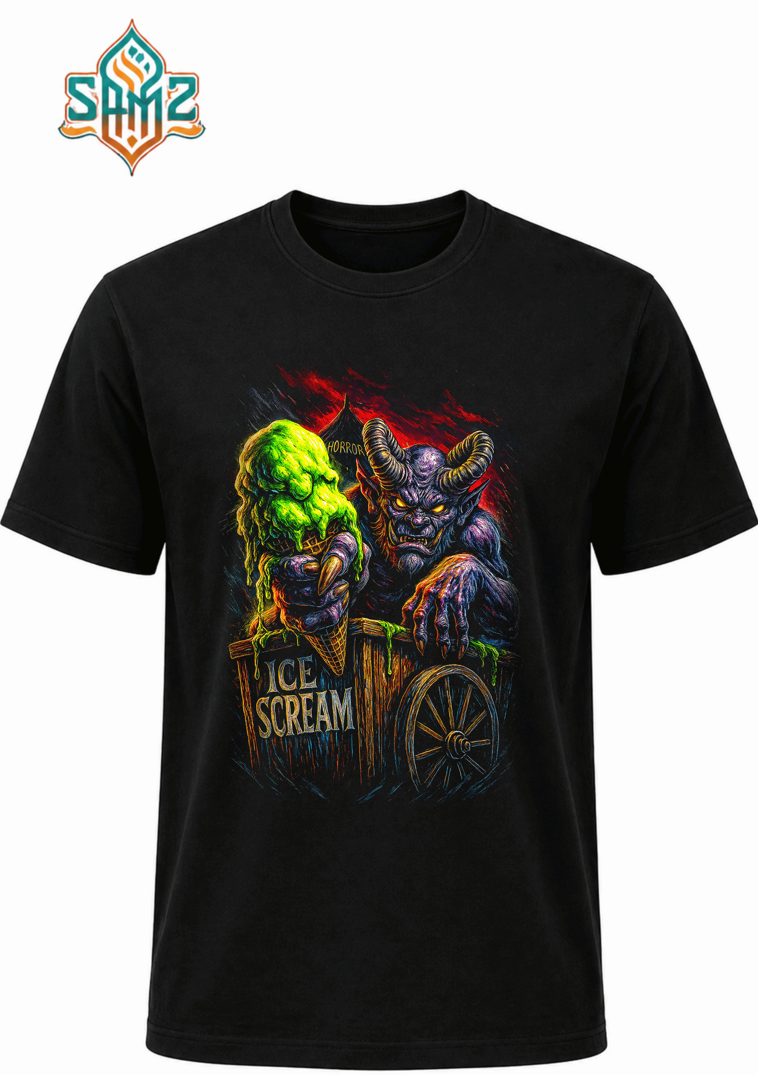 Goosebumps Ice Cream – Premium DTF Transfer Print for T-Shirts | Custom Heat Transfer Design Unisex | High Quality Shirt Printing | SAMZ 24