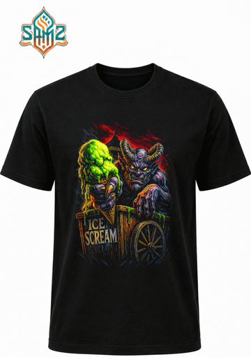 Goosebumps Ice Cream – Premium DTF Transfer Print for T-Shirts | Custom Heat Transfer Design Unisex | High Quality Shirt Printing | SAMZ 24